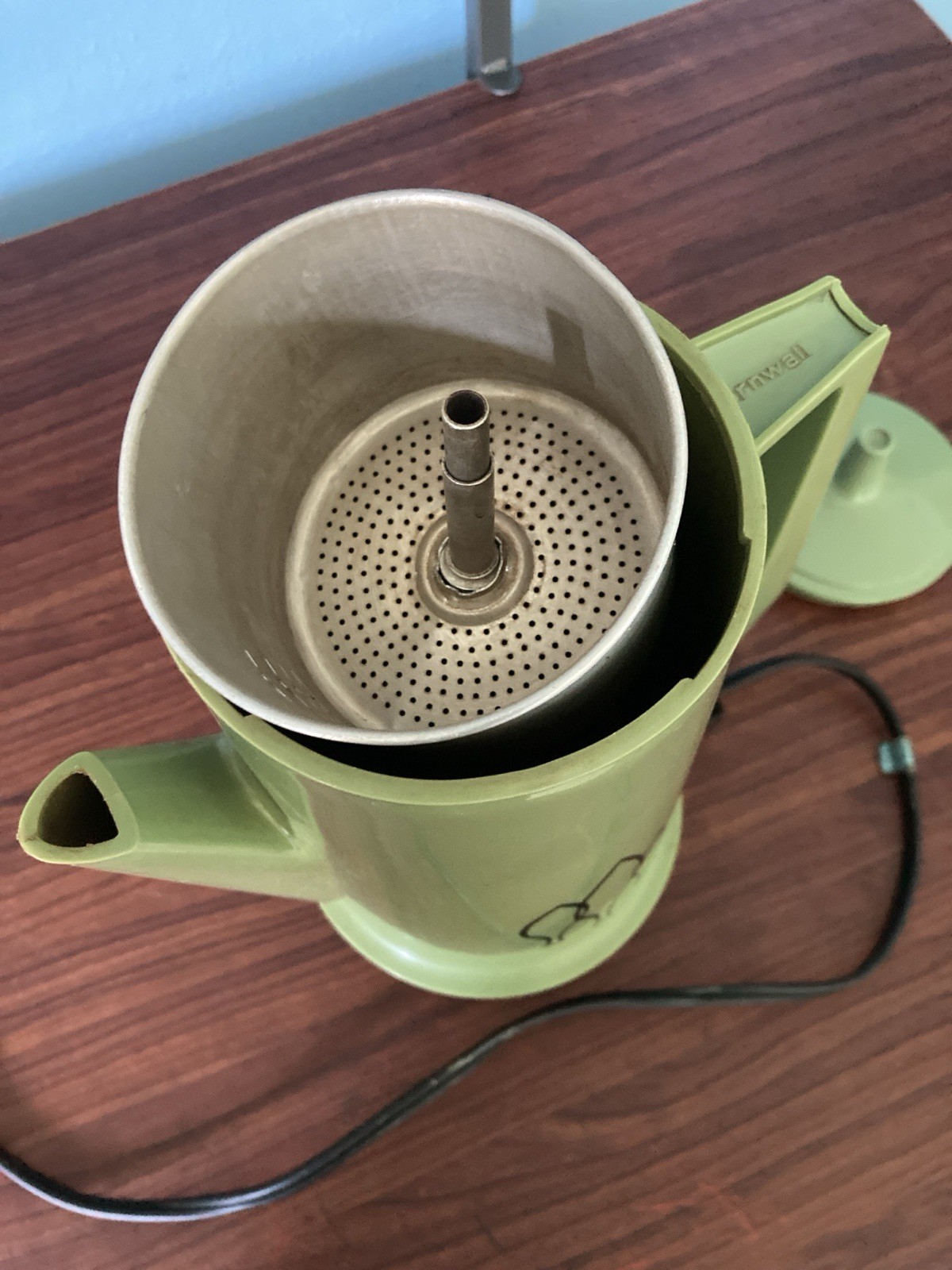 Vintage Cornwall Electric Coffee Maker Avocado Green Working