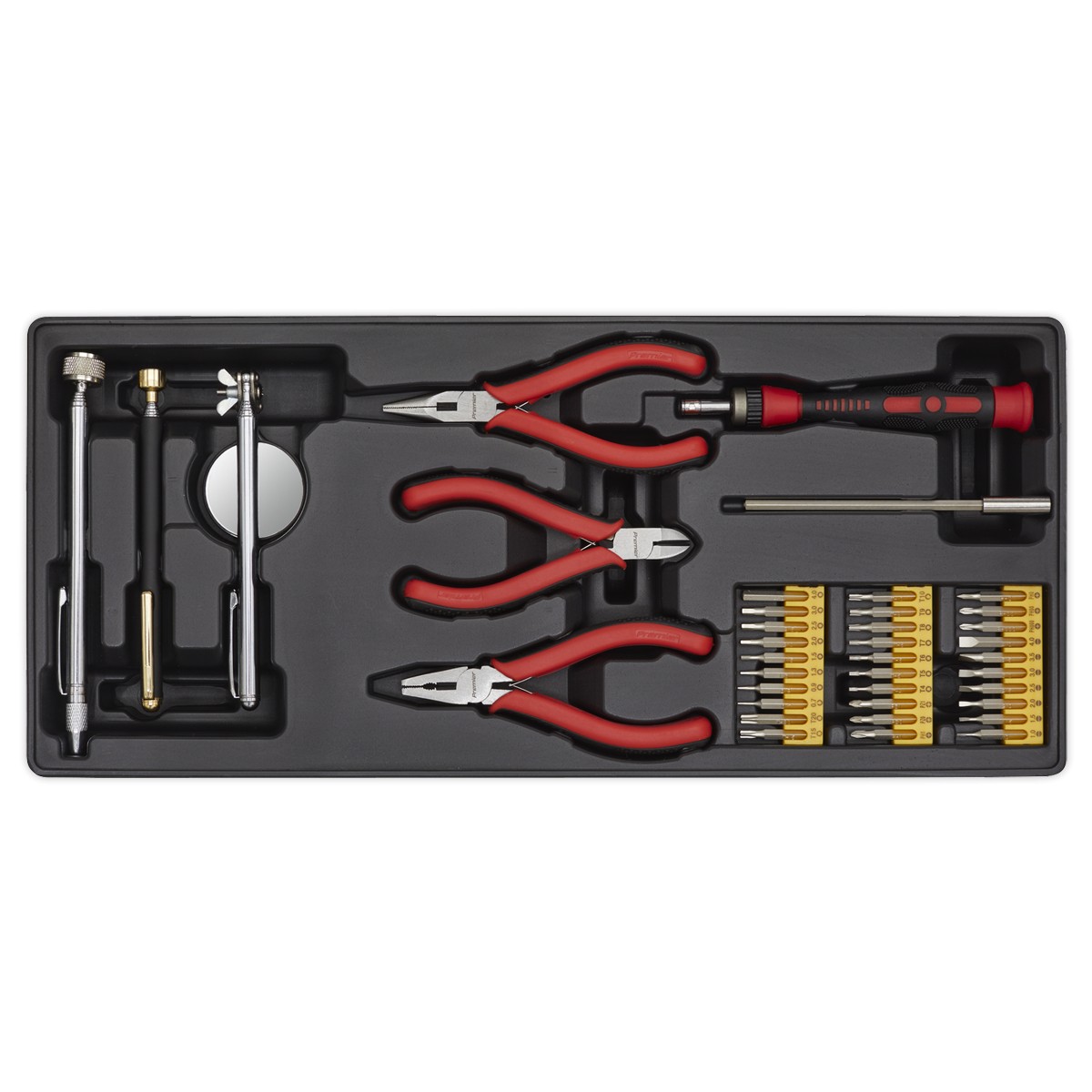 Sealey Tbt17 Tool Tray With Precision And Pick-Up Tool Set 38Pc