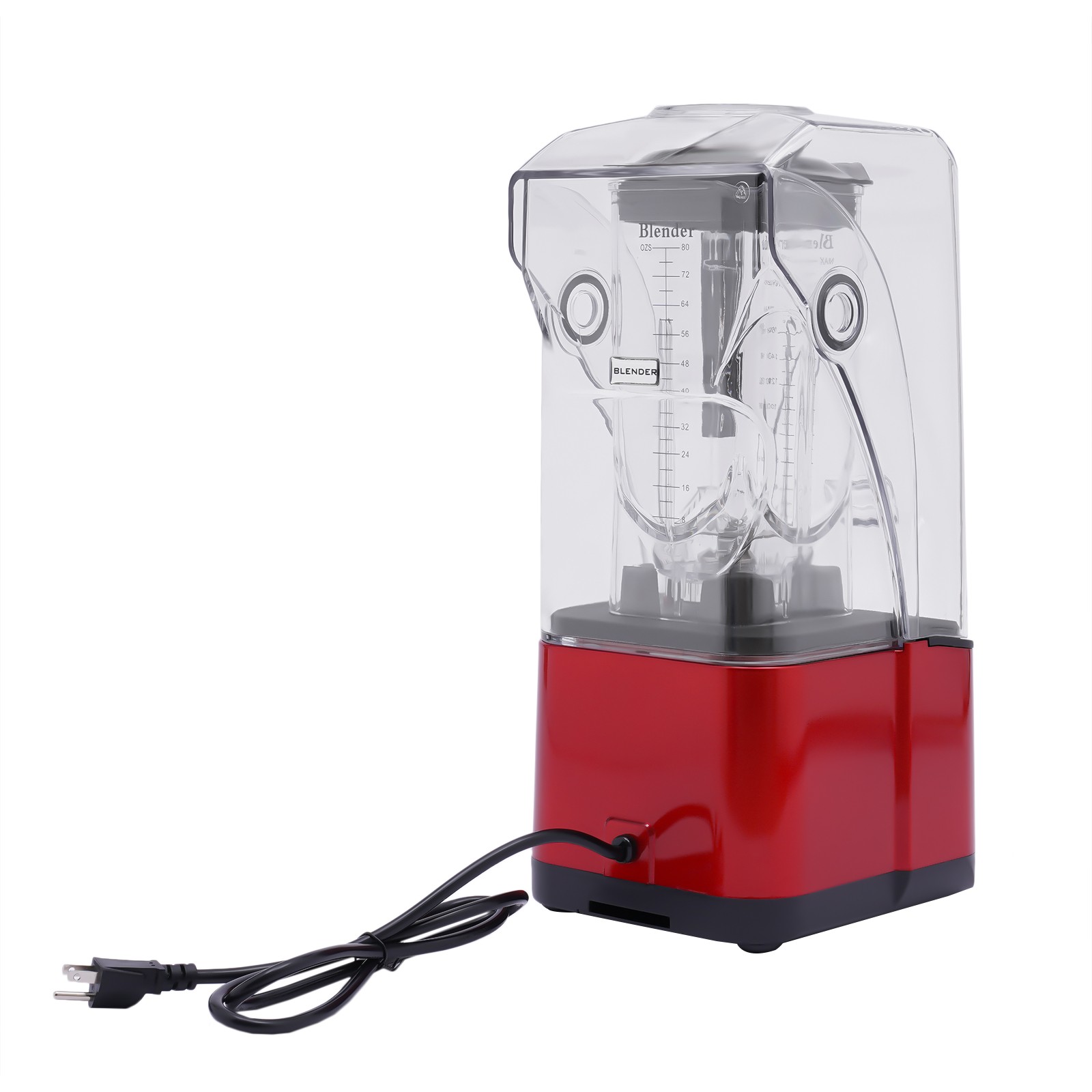 Commercial Professional Blender W/ Shield Quiet Sound Enclosure Timer 2200W