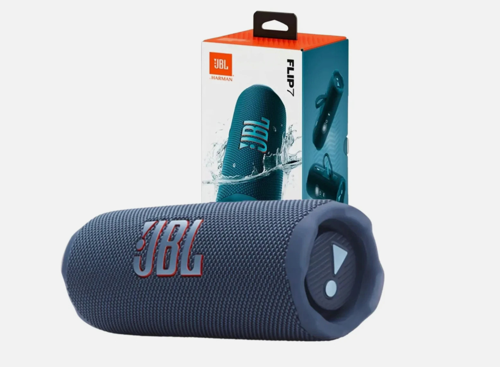 JBL Flip 7 Wireless Bluetooth Speaker Compact Size in Vibrant Blue Tone