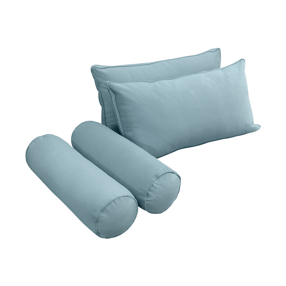 STYLE V2 Twin Velvet Pipe Trim Indoor Daybed Mattress Pillow |COVER ONLY| AD355