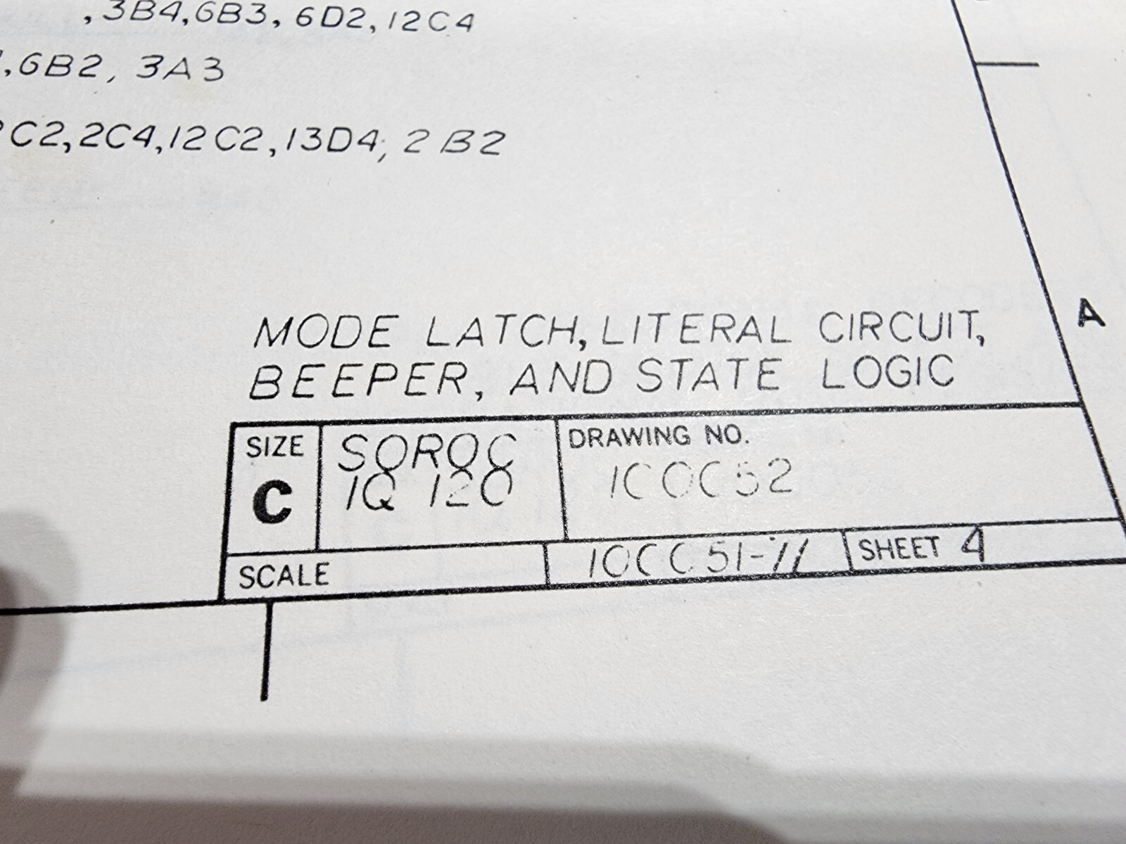 Soroc IQ-120 Specifications and Operating Procedures Manual/ Diagrams