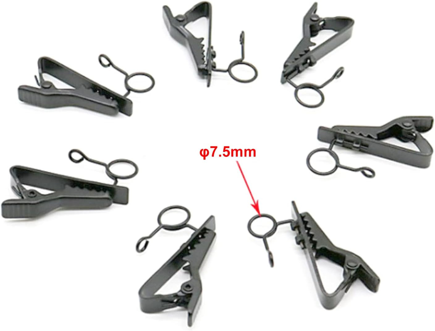 3pcs Lavalier Microphone Metal Tie Clips with 3pcs Lapel Mic Windscree...