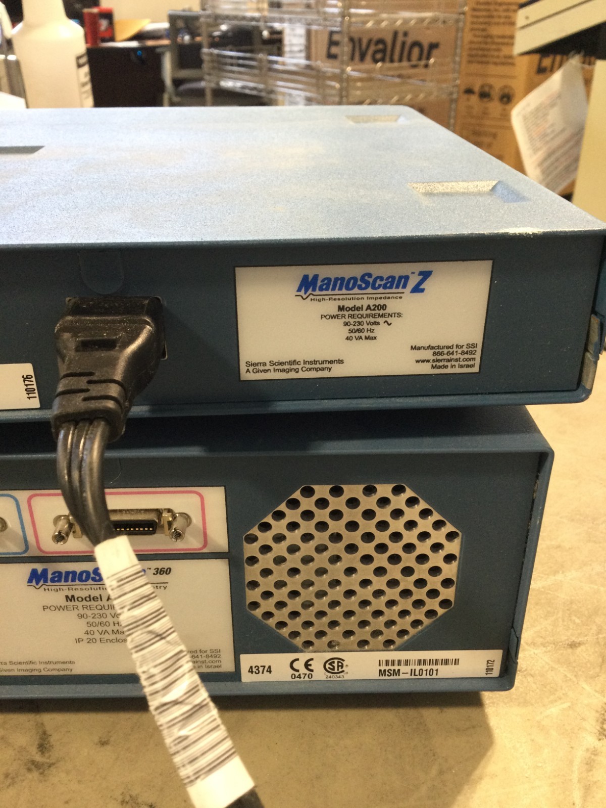 SIERRA SCIENTIFIC A200 MANOSCAN MANOMETRY SYSTEM INCLUDES MANSOCAN A120