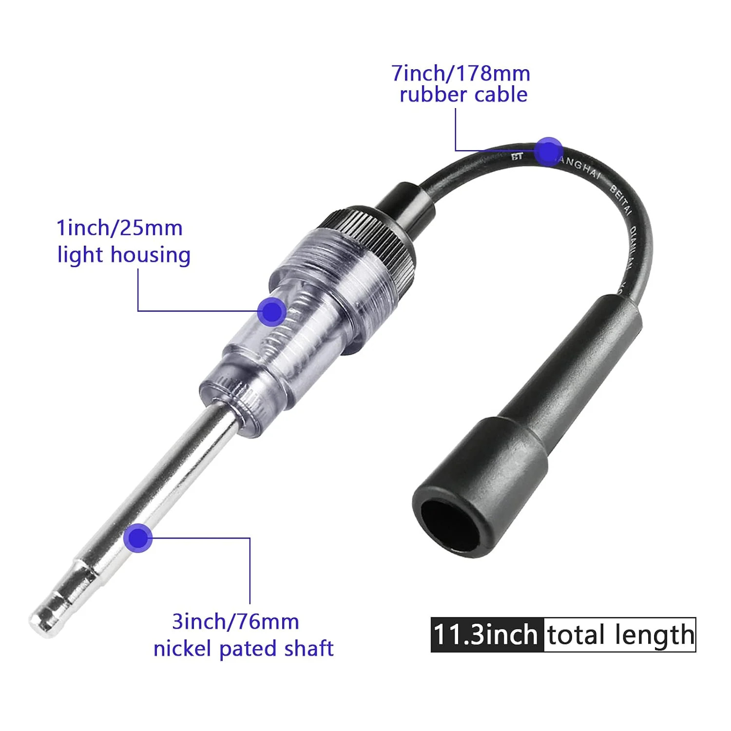 6 Pcs Car Spark Plug Tester - Spark Plug Tester Engine Ignition Coil Tester