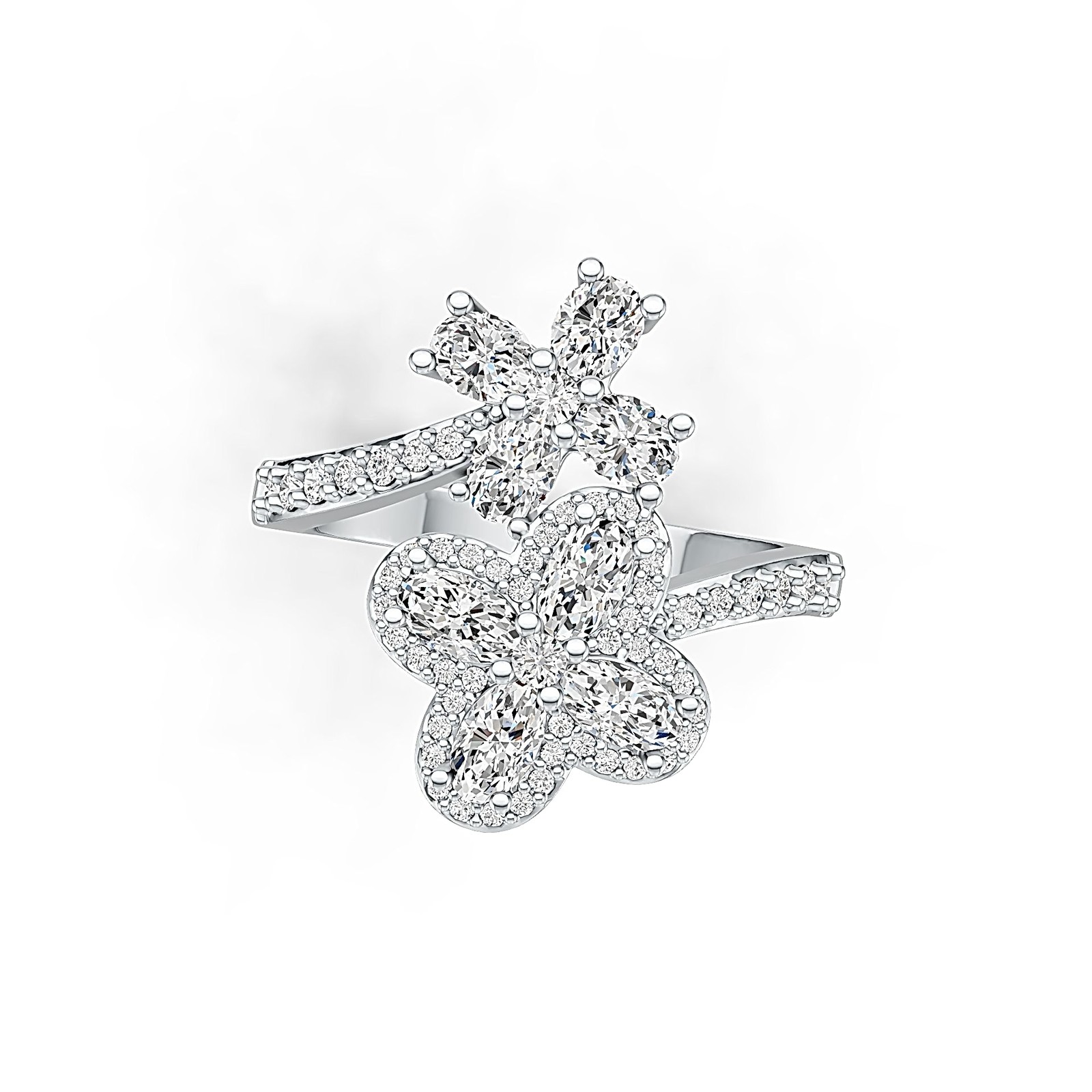 Sterling Silver Semi Mount Ring Setting Oval OV 5x3mm OV 4x3mm