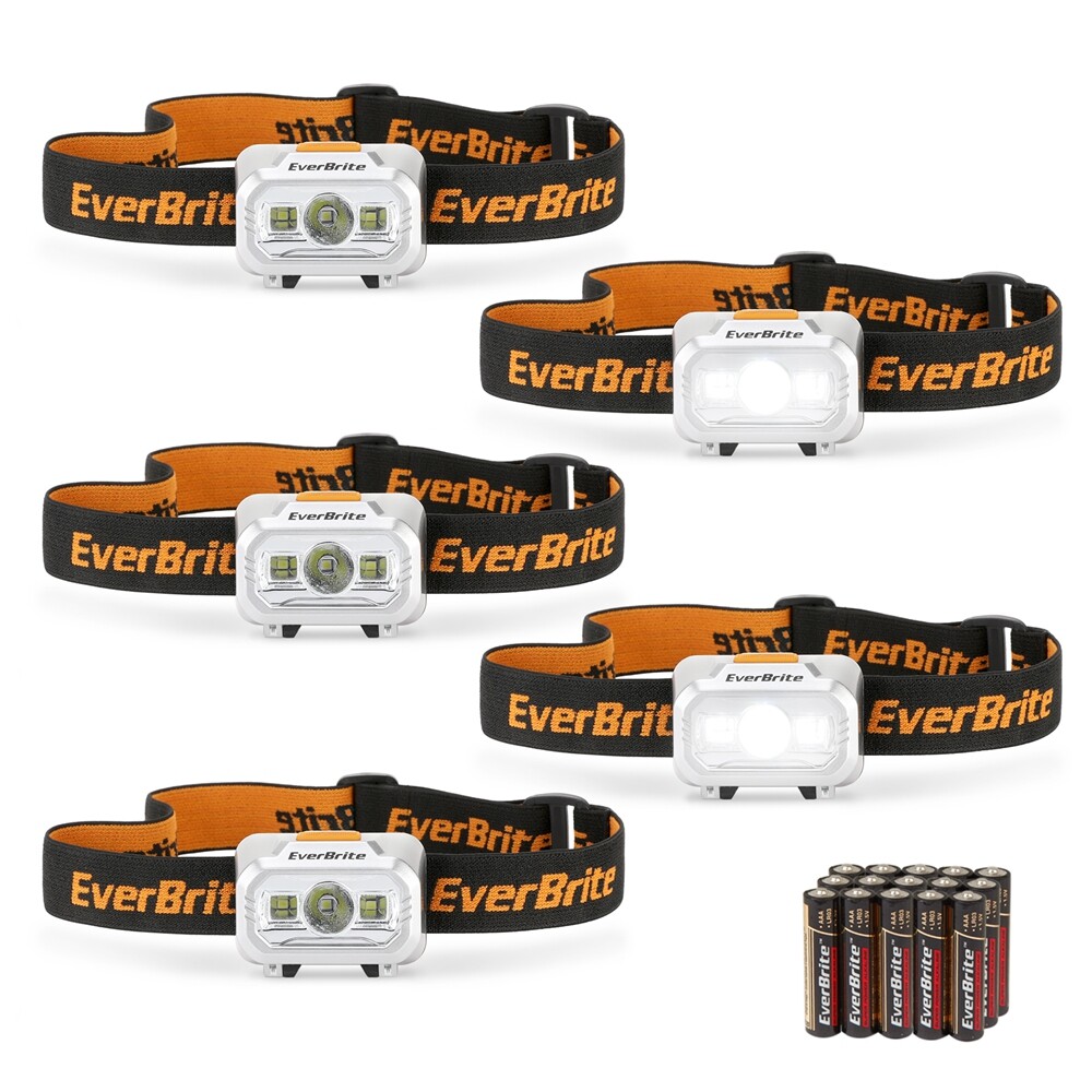 5PCS ‎150LM LED Headlamp 4 Light Modes Headlight Pivoting Head Torch Work Light