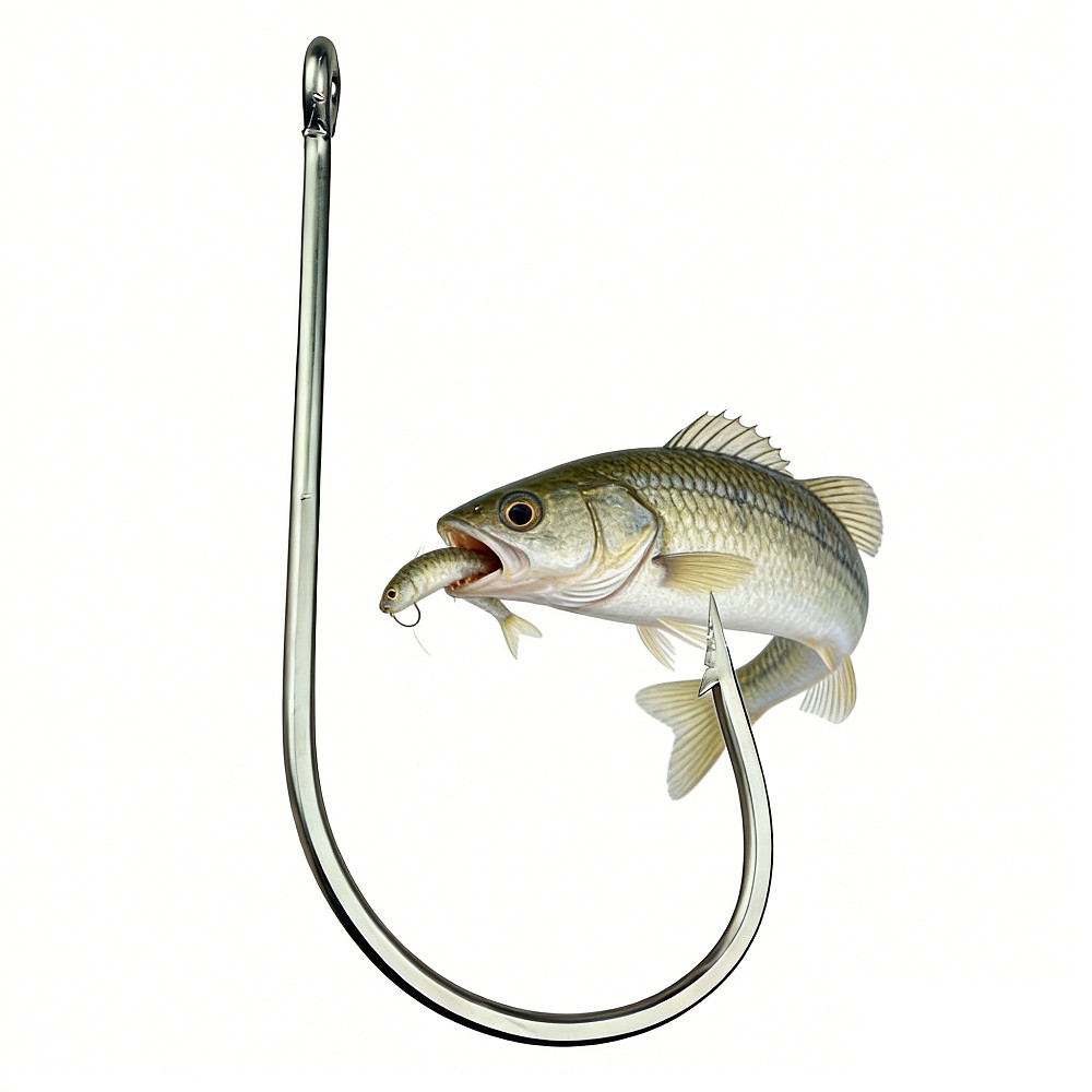 2PCS Stainless Steel Super Large shark Fishing Hooks Big Game Fish Tuna #20/0