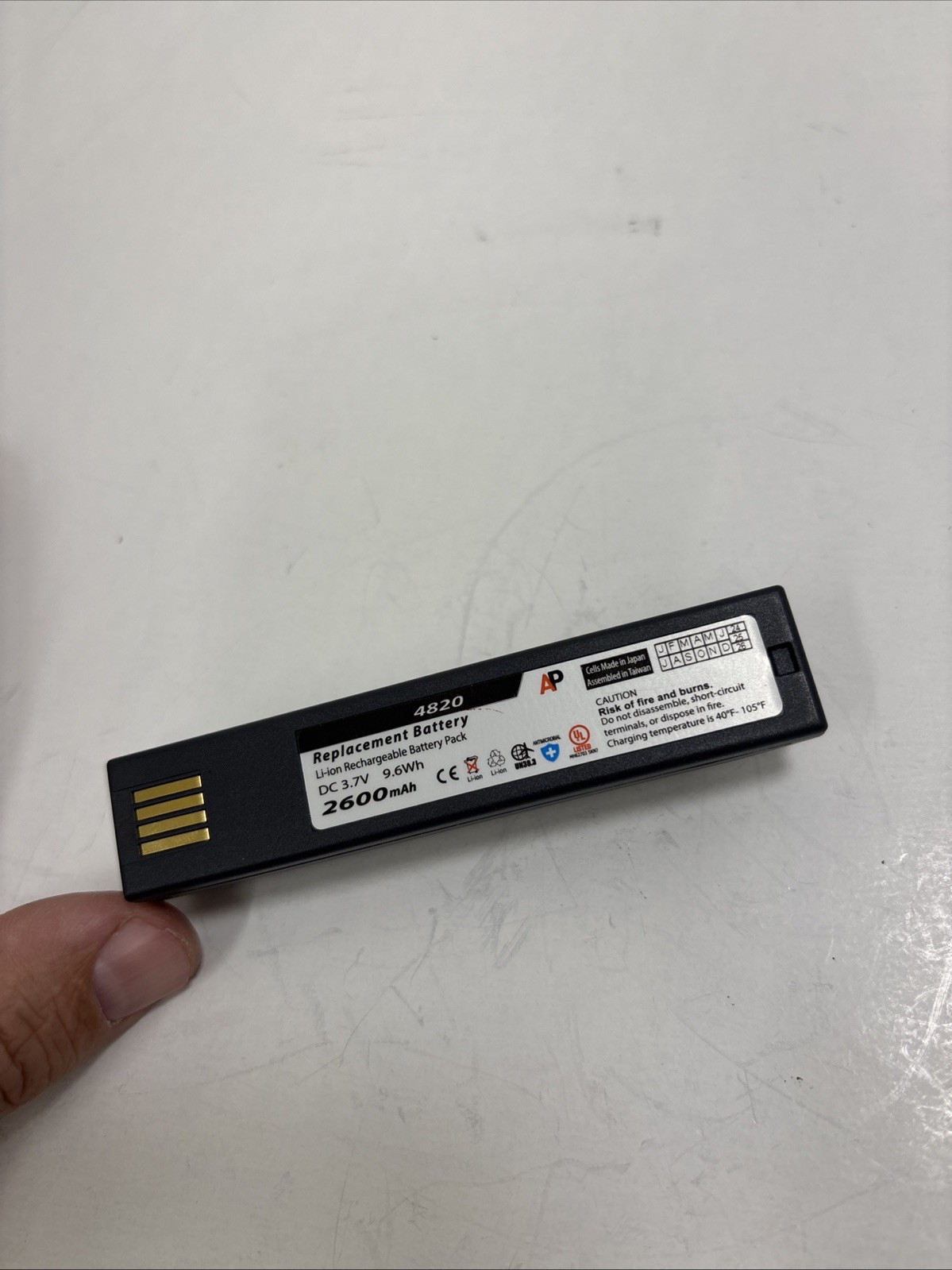 Replacement Battery for Honeywell 3820, 4820, 6320 & Xenon 1902. 2600mAh