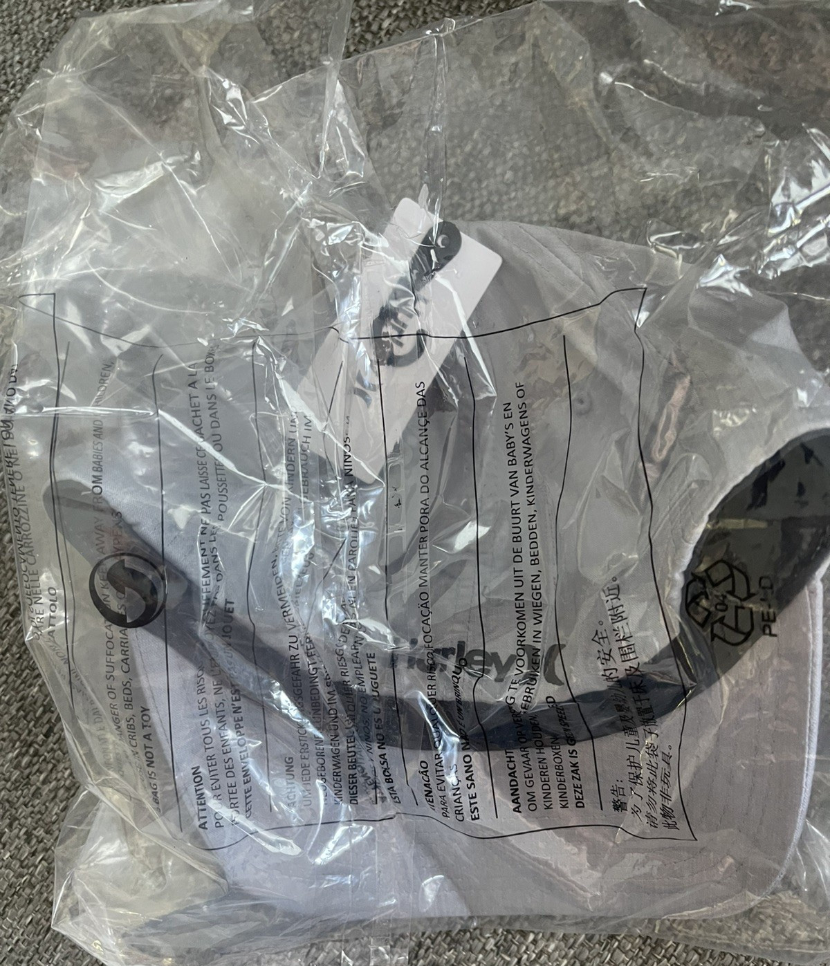 Hurley Icon Weld Hat - Grey - NWT Size L/XL Sealed in Plastic Fast Shipping