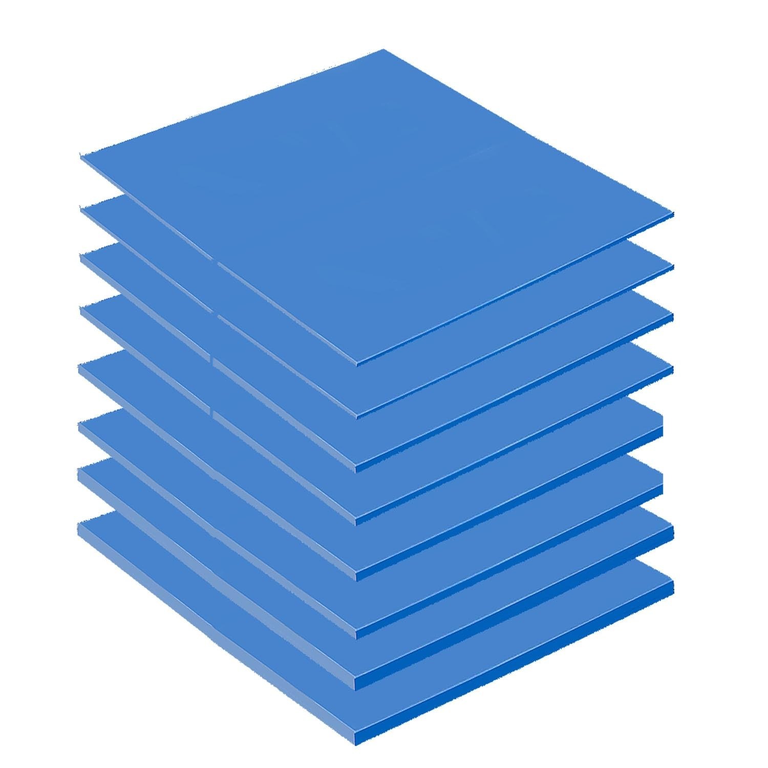 8PCS Silicone Thermal Pads 100x100mm 0.5-2mm for CPU GPU SSD Heatsink DIY