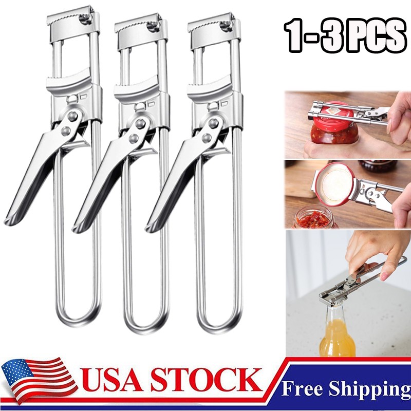 Master Opener Adjustable Stainless Steel Jar & Bottle Opener Multifunction Tool