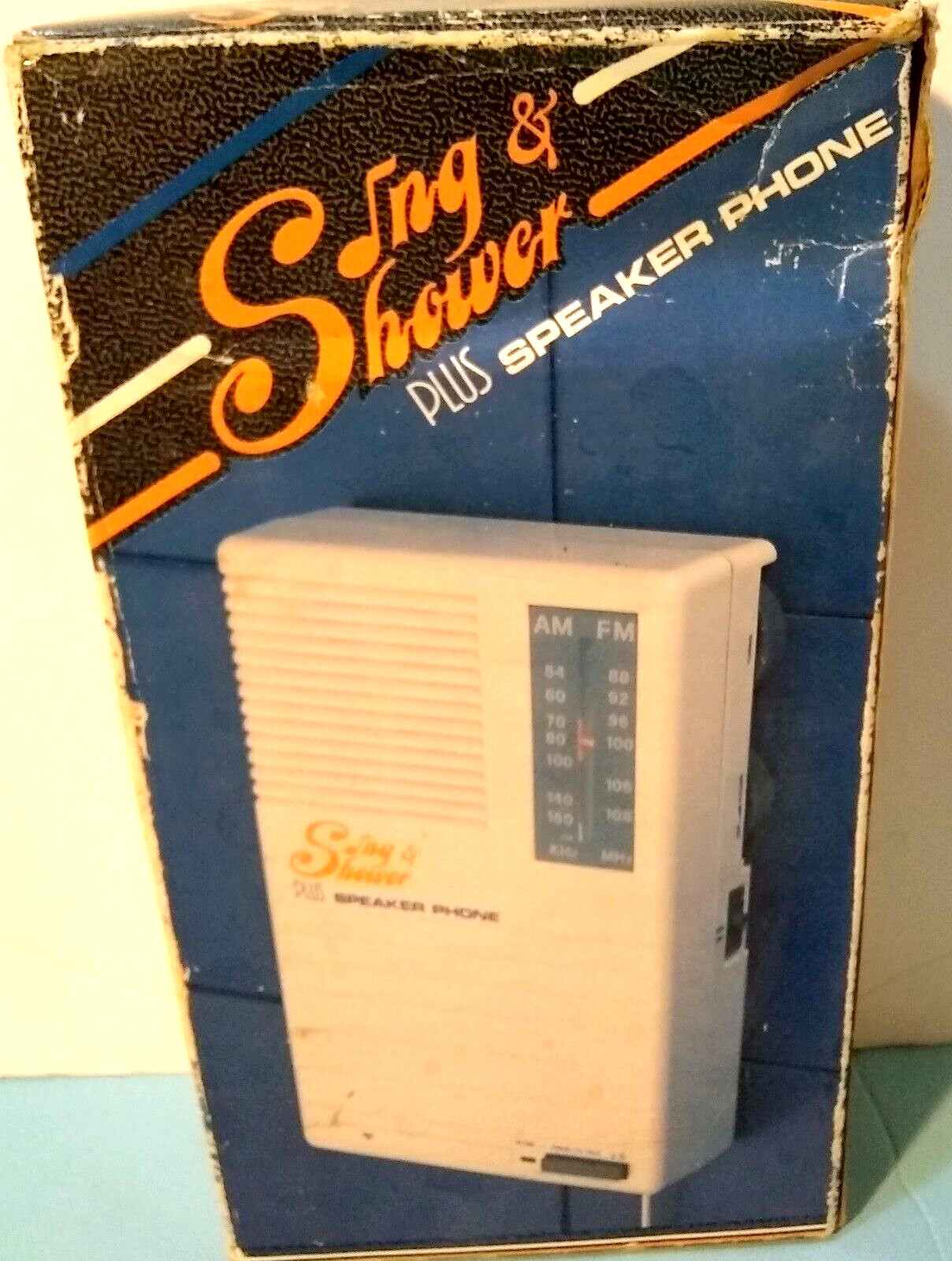 Vintage Sing And Shower AM/FM Radio Landline Speakerphone Water Resistant 1988