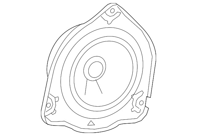 Genuine GM Radio Rear Side Door Speaker 92507154