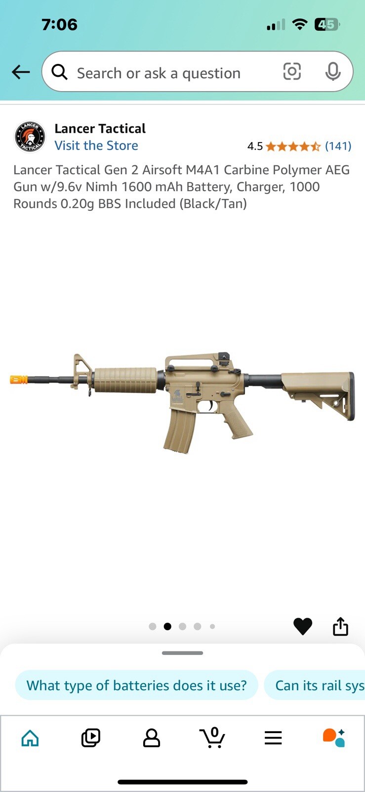 Airsoft Lancer Tactical AEG