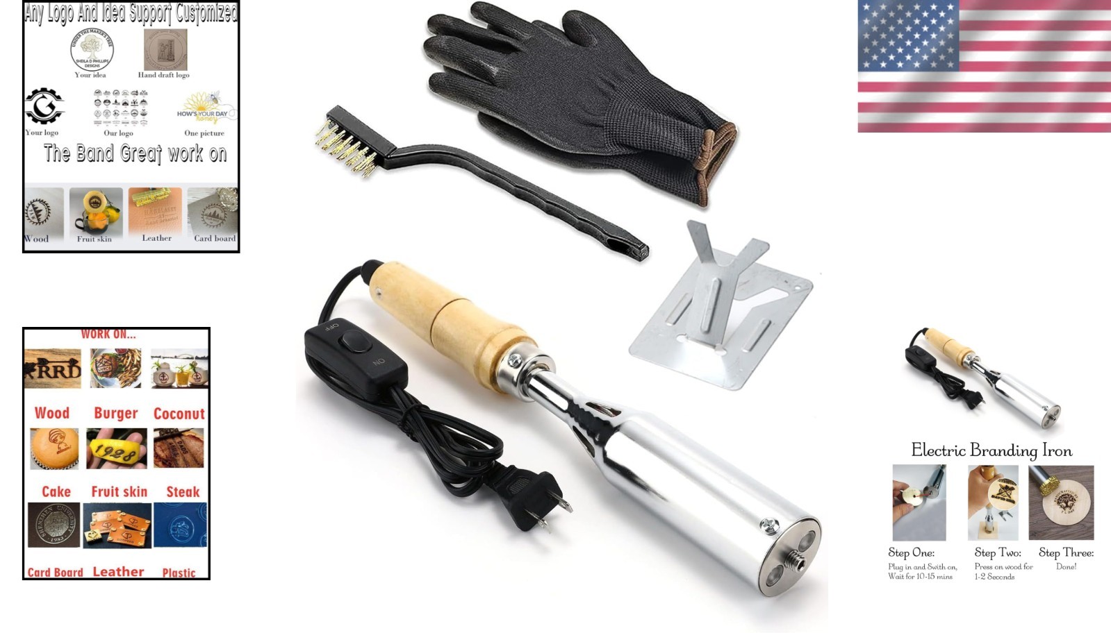 Personalized Electric Branding Iron Kit