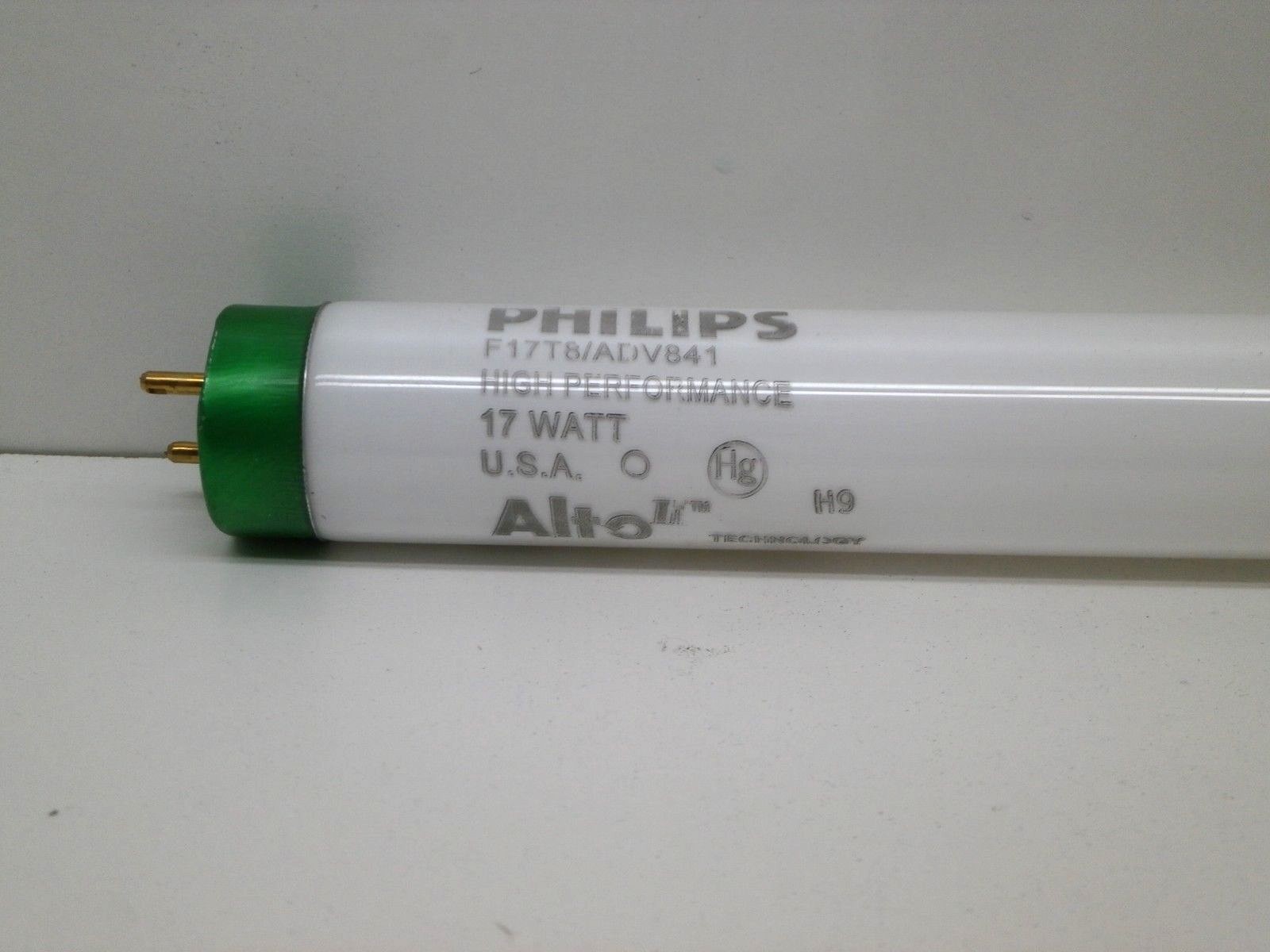 (2-Pack) Philips F17T8/ADV841 ALTO Fluorescent Lamp Light Bulb 4100K Cool White