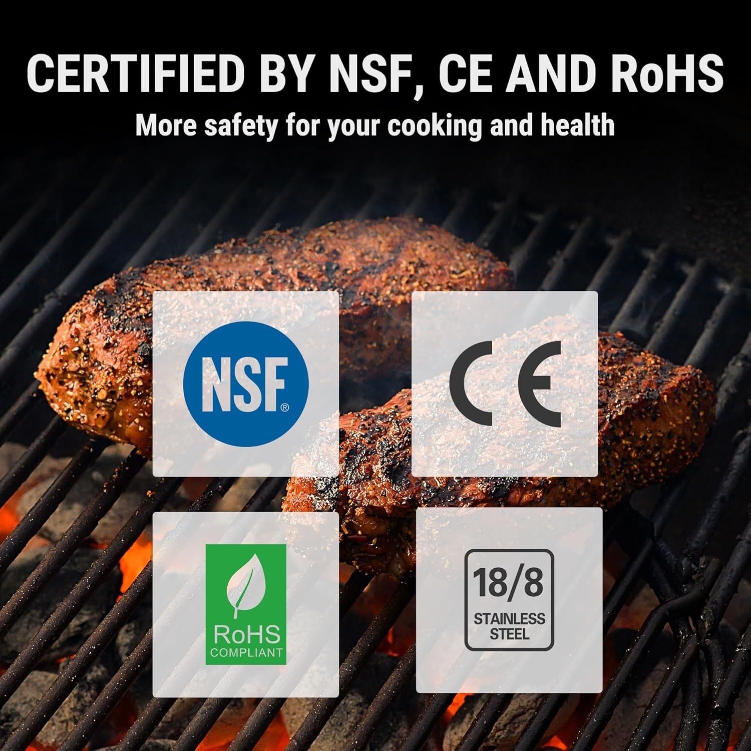 Premium Digital Kitchen Thermometer - Instant Read, Lock & Calibration Features