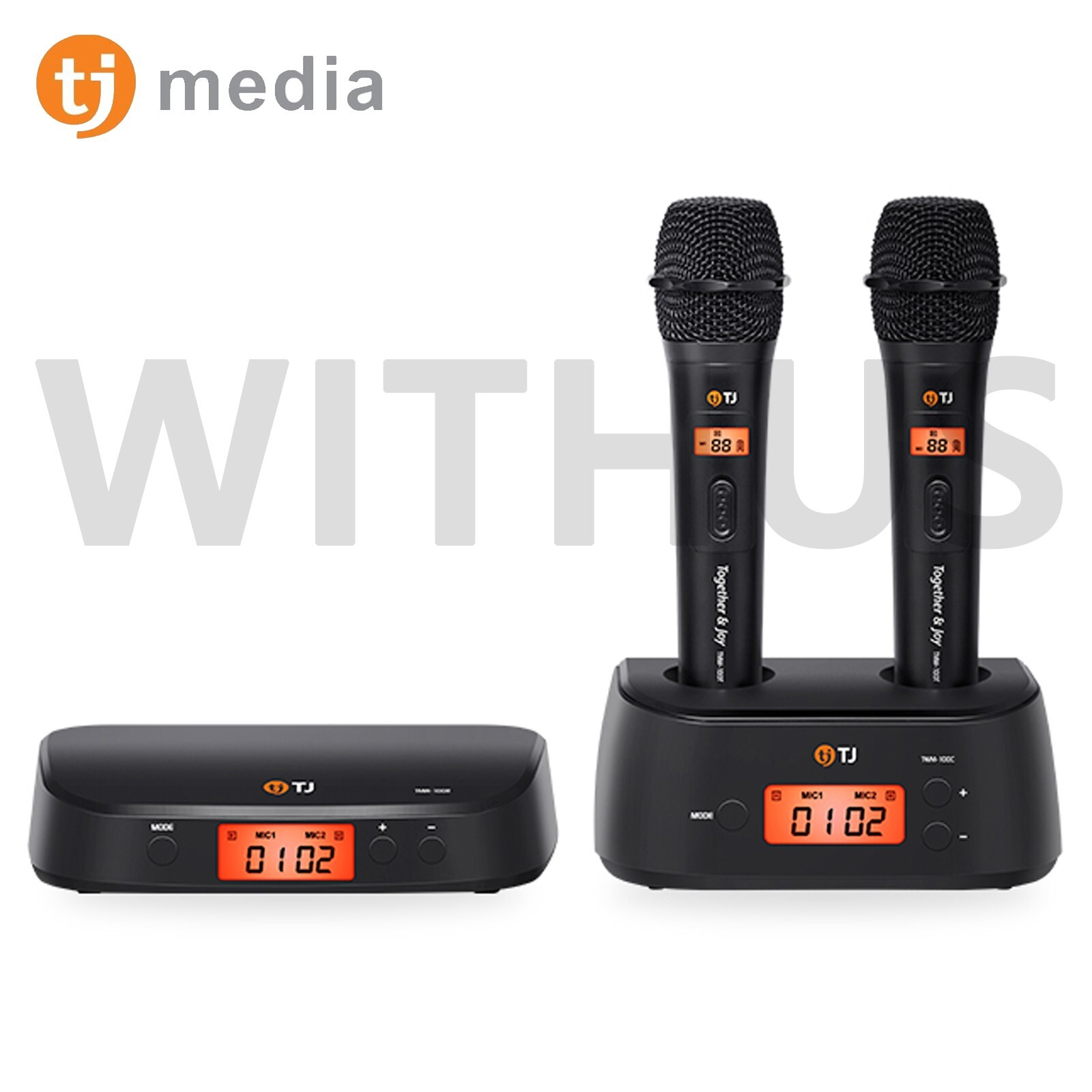 TJ Media TKR-370HK Home Karaoke Machine+TMW-100B Wireless Mic+Remote+Song Book