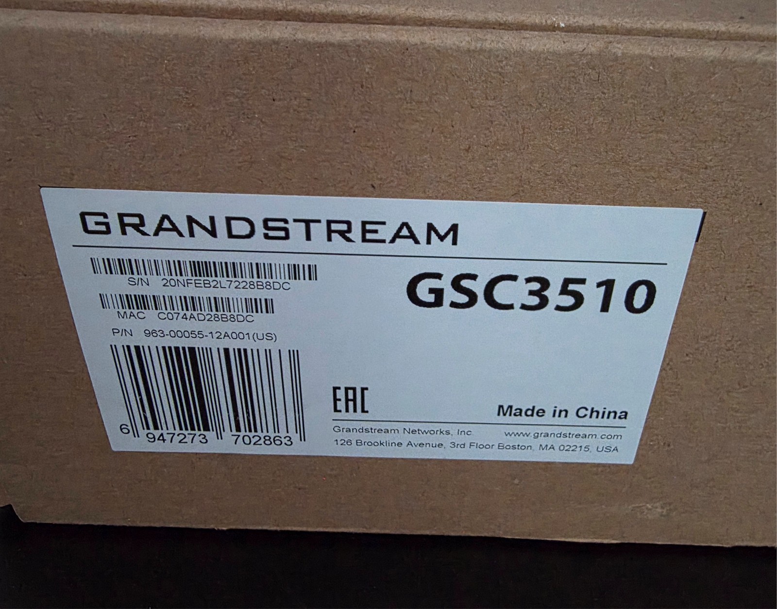 Grandstream GSC3510 SIP Intercom Speaker and Microphone