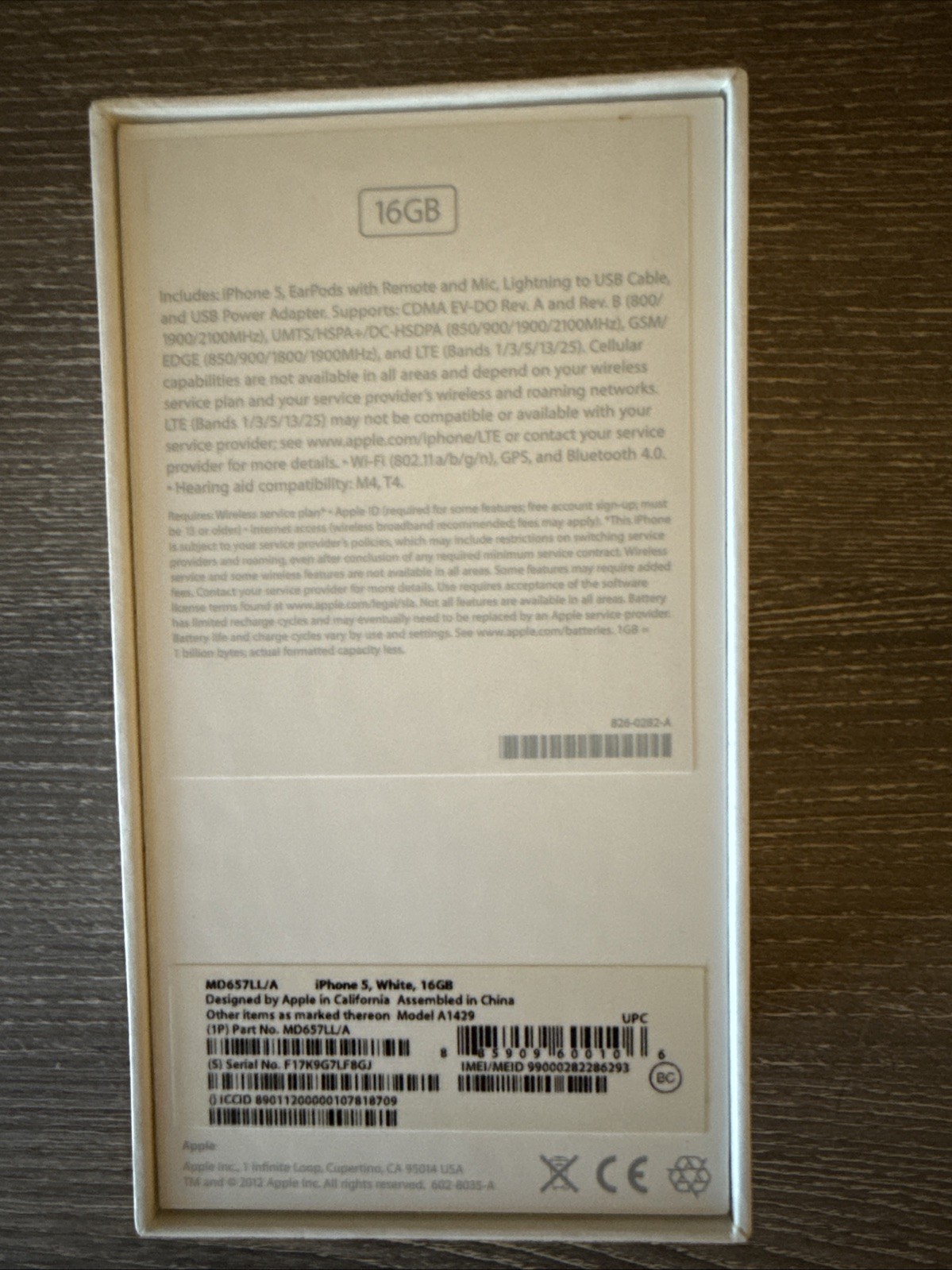 iPhone 5 ( BOX ONLY )