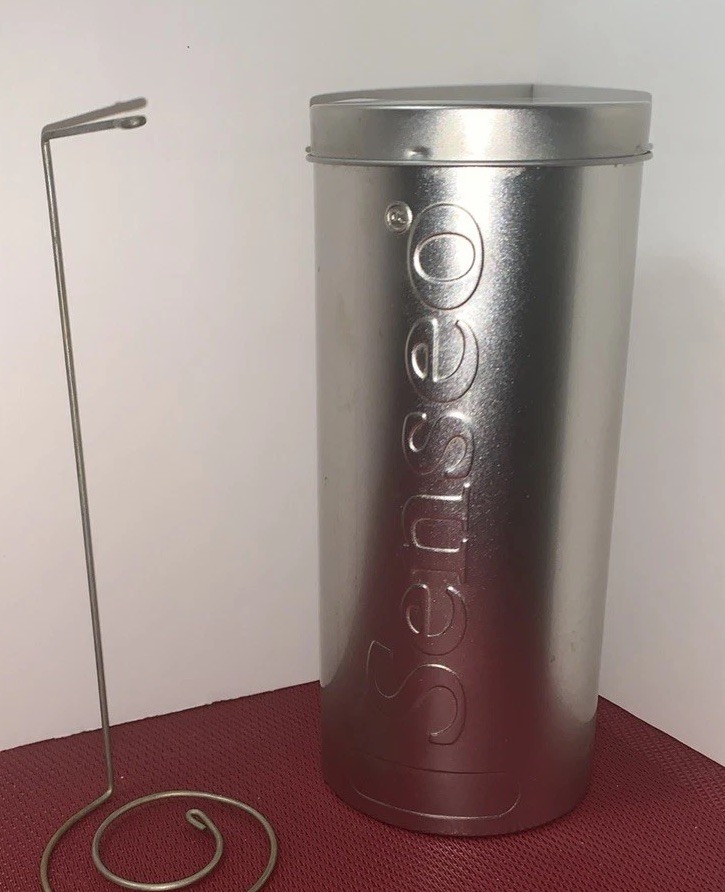 Senseo Coffee Pod Metal Canister With Wire Pod Lifter.