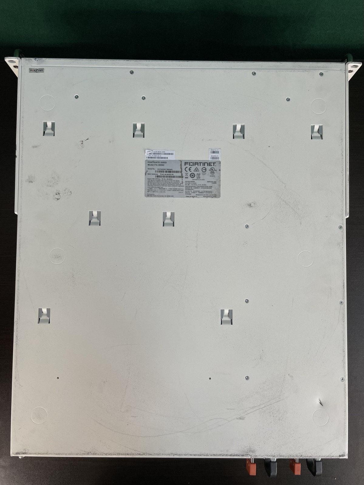 Fortinet FortiGate 3000D Firewall FG-3000D Dual Power +Ears /Registered