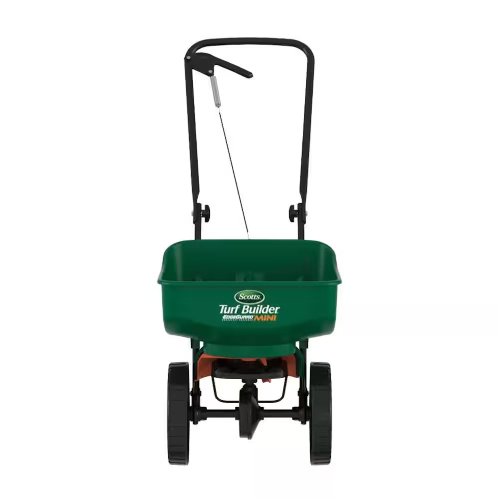 Turf Builder Edgeguard Mini Push Broadcast Spreader Holds up to 5,000 Sq. Ft. fo