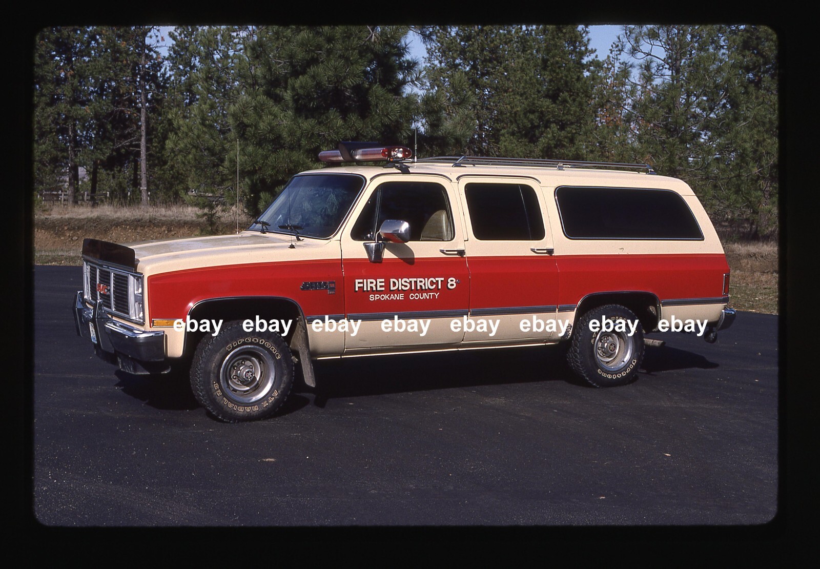 Spokane County WA Dist 8 GMC Suburban Fire Apparatus Slide
