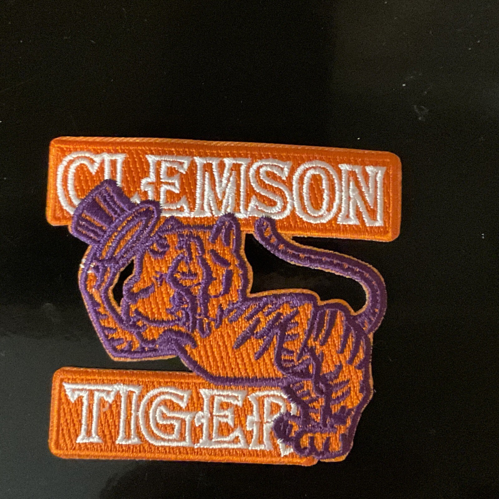 CLEMSON UNIVERSITY TIGERS vintage  Embroidered Iron On Patch 3” X 2.75