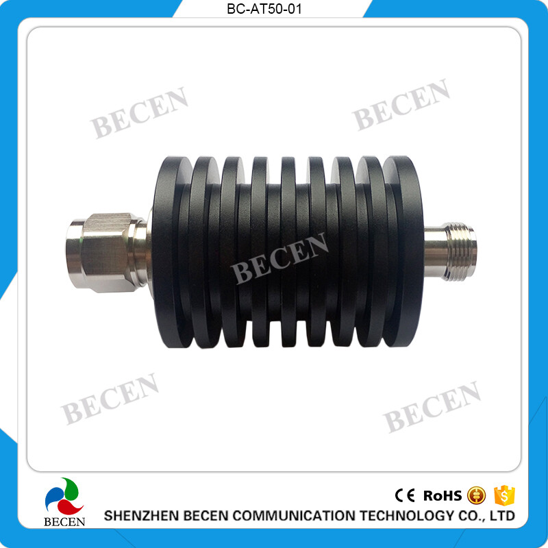 RF Fixed Attenuator 50W N 5dB Attenuator Plug male to Jack female 50Watt DC-3Ghz