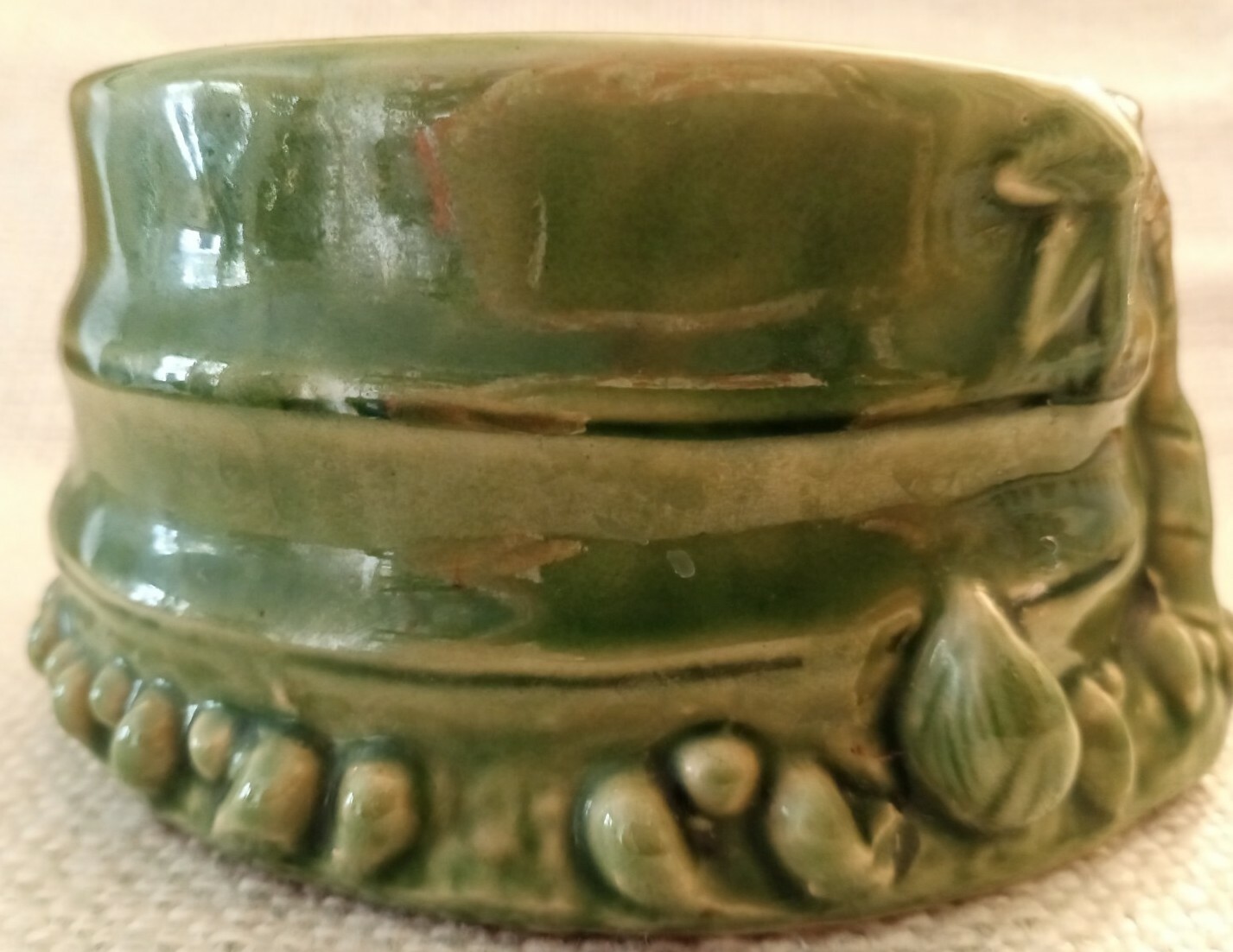 Vintage Panda Bear 🐼 Planter, 2 Pandas, Green Bamboo