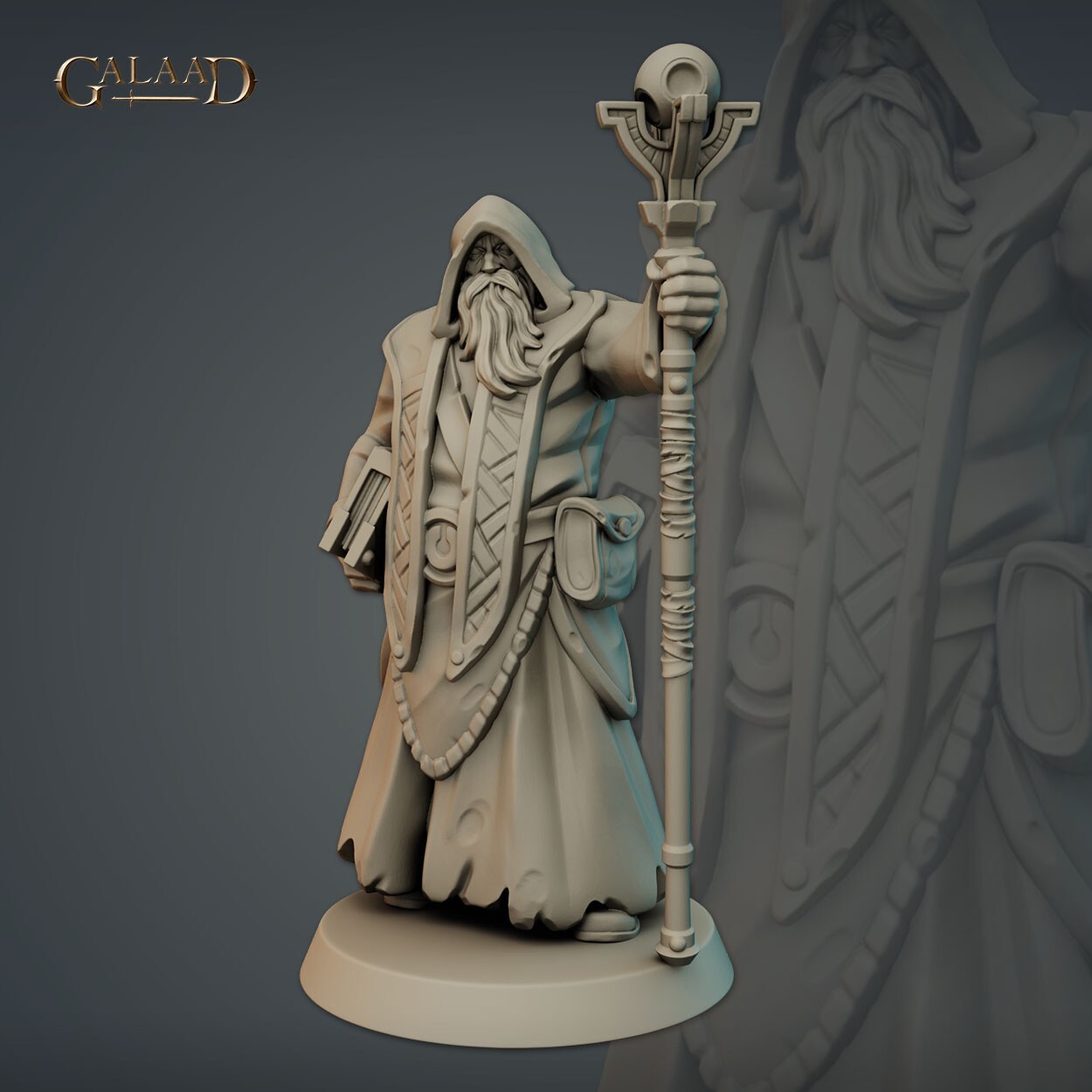 Wizard, Galaad Miniatures, DND Sorcerer Mage Caster Miniature