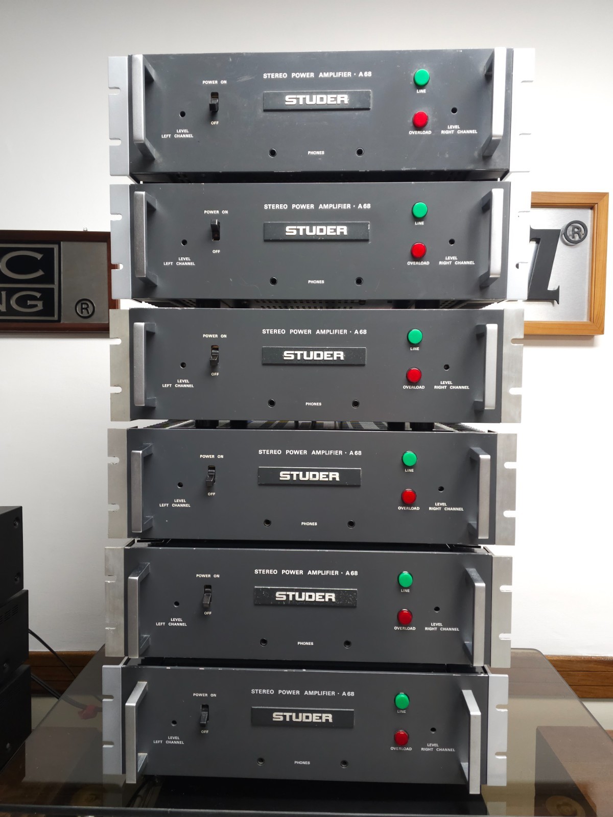 Power Studer A-68 Stereo Amplifier Serviced Operational