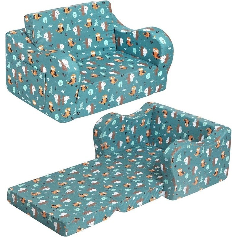 Cute Owl Kids Sofa Portable Comfy Chair Lightweight Toddler Couch Furniture New