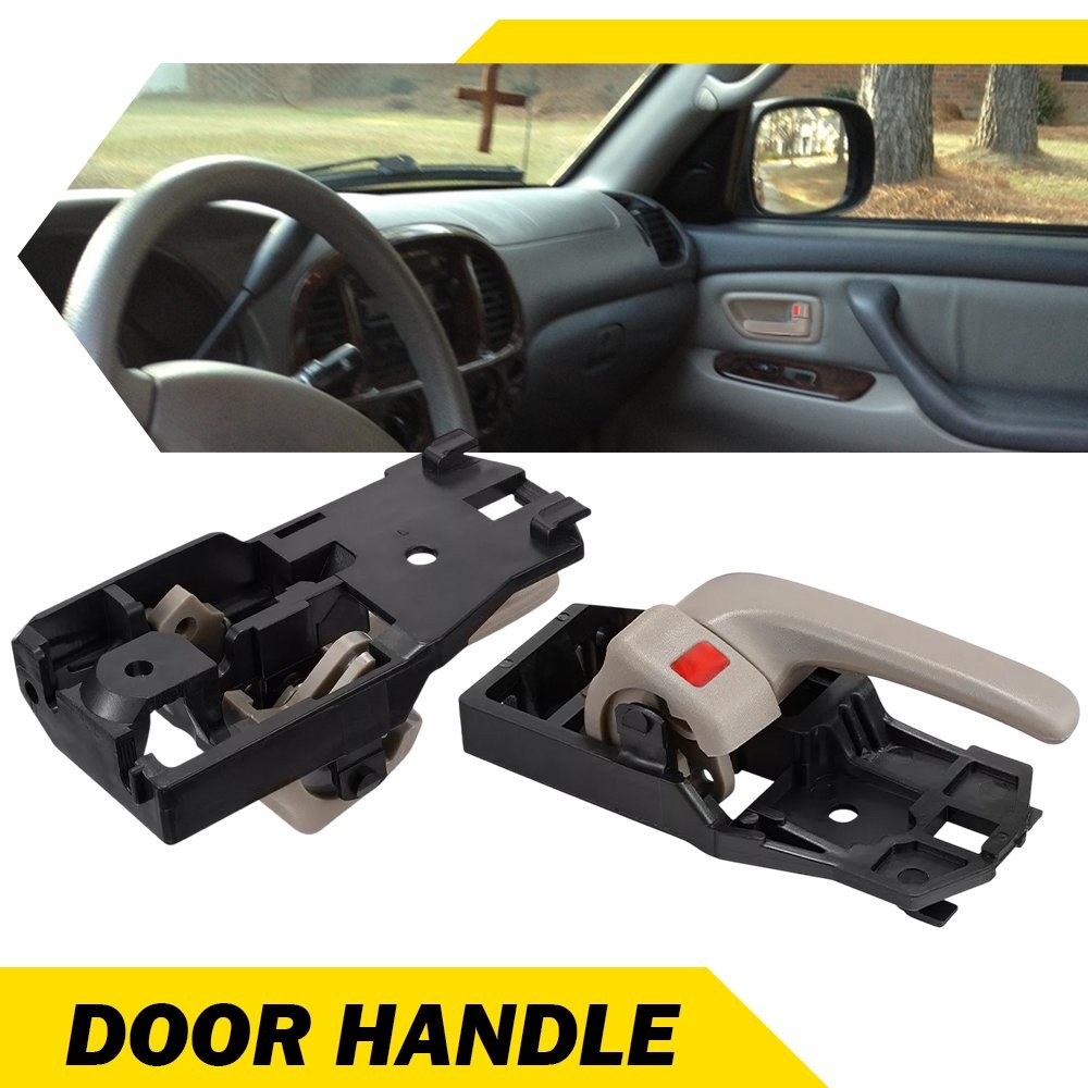 For 2000-2006 Toyota Tundra Pair Front Door Interior Handle Left & Right Beige