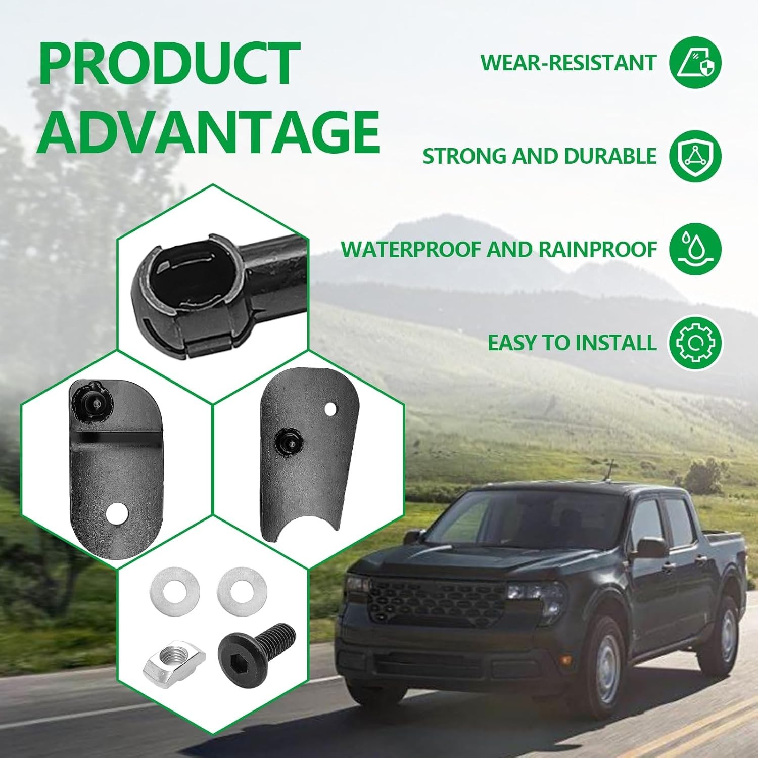Tail Gate Mods Damper Kit, Tailgate Slow Drop Accessories Compatible with 202...