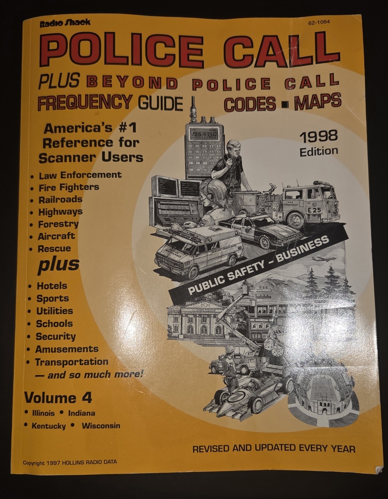 Vintage Radio Shack Police Call Plus Beyond 1998 Edition Frequency Guide