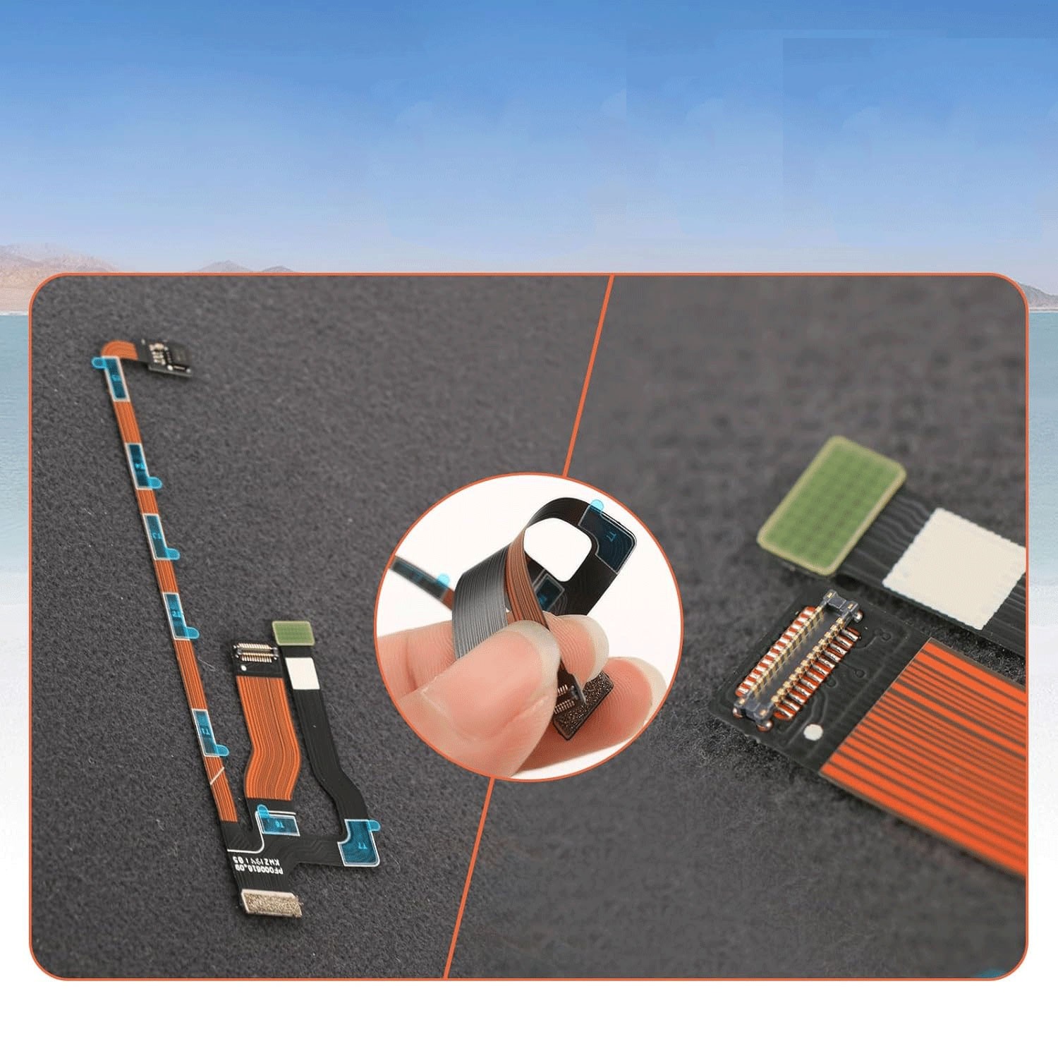 For DJI Mavic Mini2/SE Gimbal Camera GPS Board Module Compass Flex Cable 2 PACK