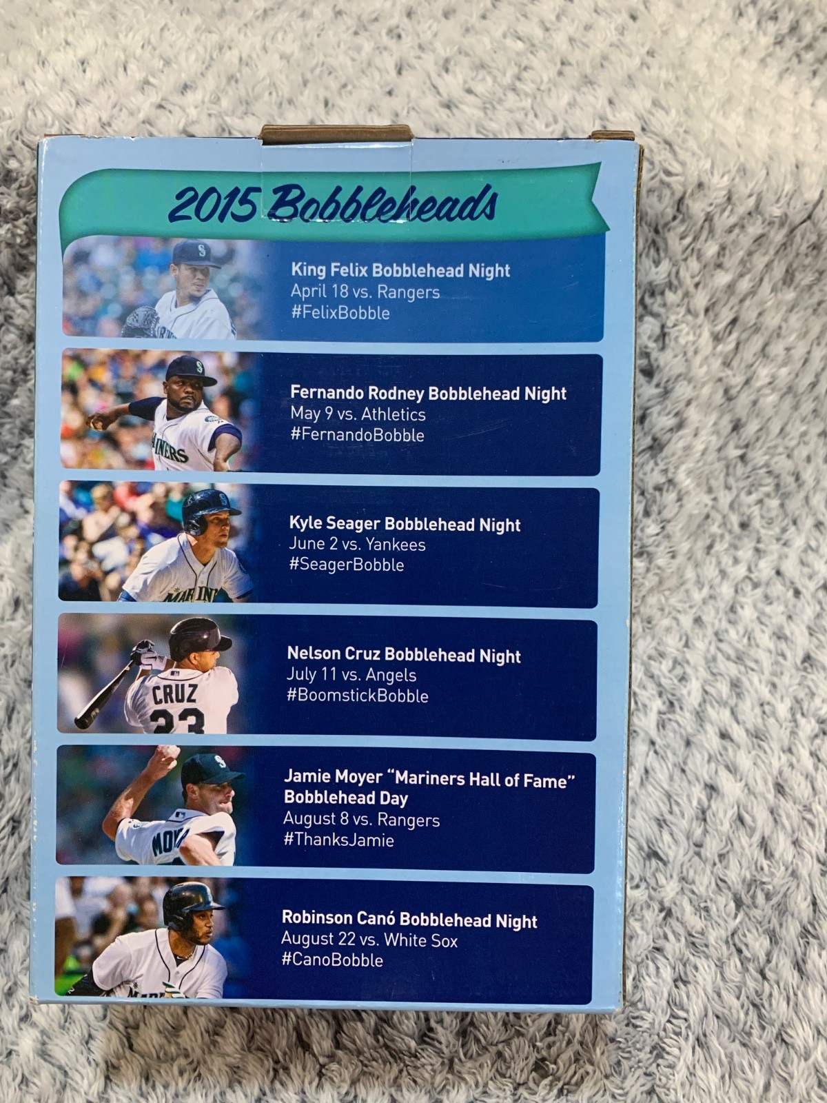 Mariners Baseball 2015 Fernando Rodney Bobbleheads