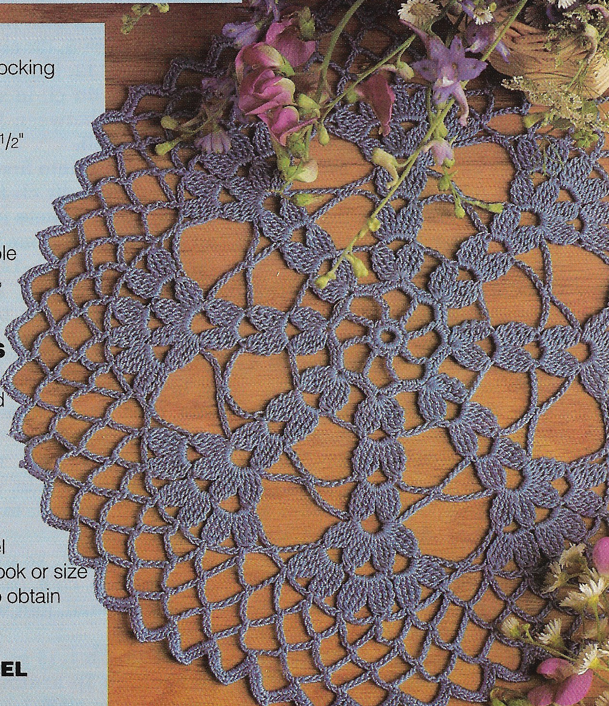 Cornflower Doily crochet pattern instructions