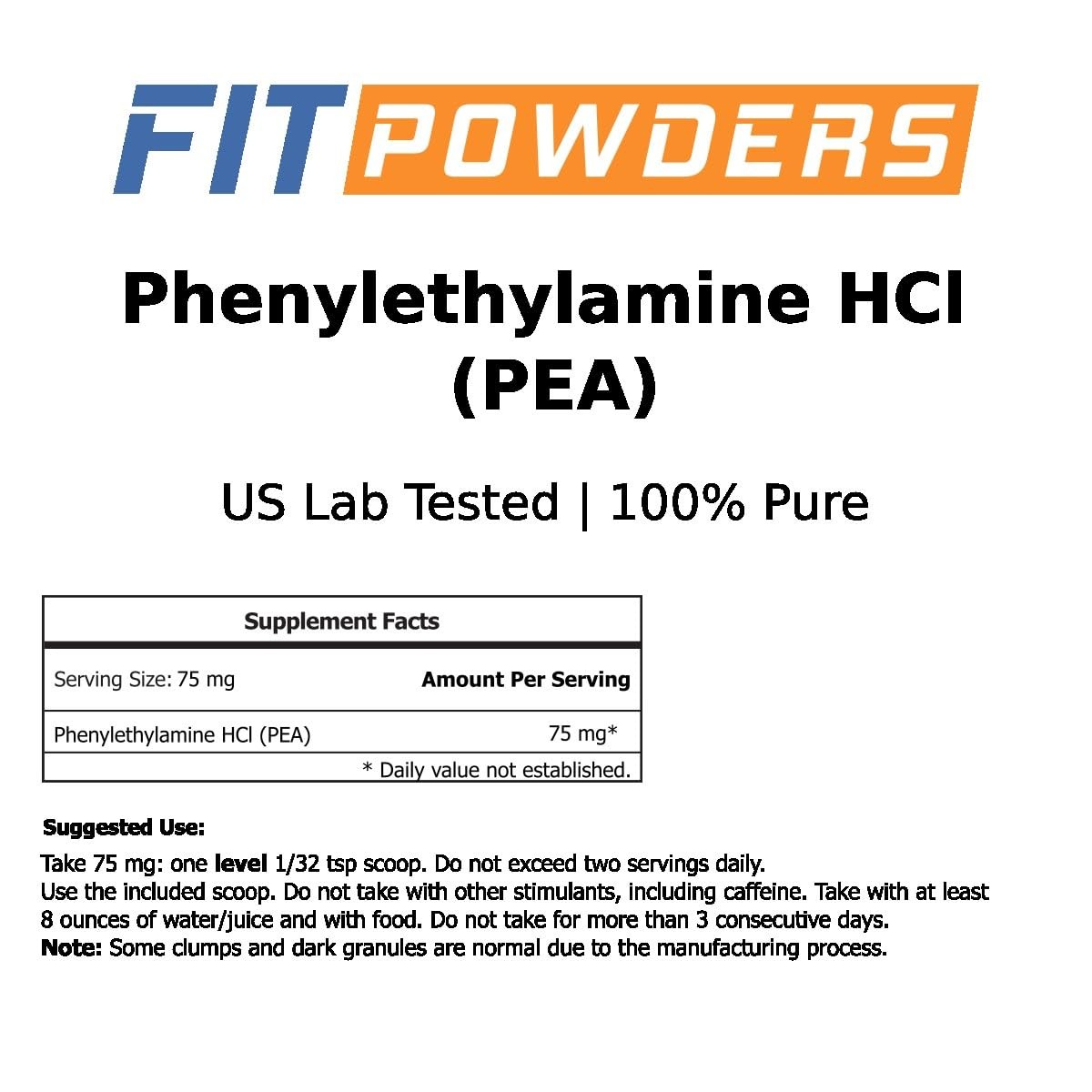 Phenylethylamine Supplement 500 Grams Phenethylamine HCL Form
