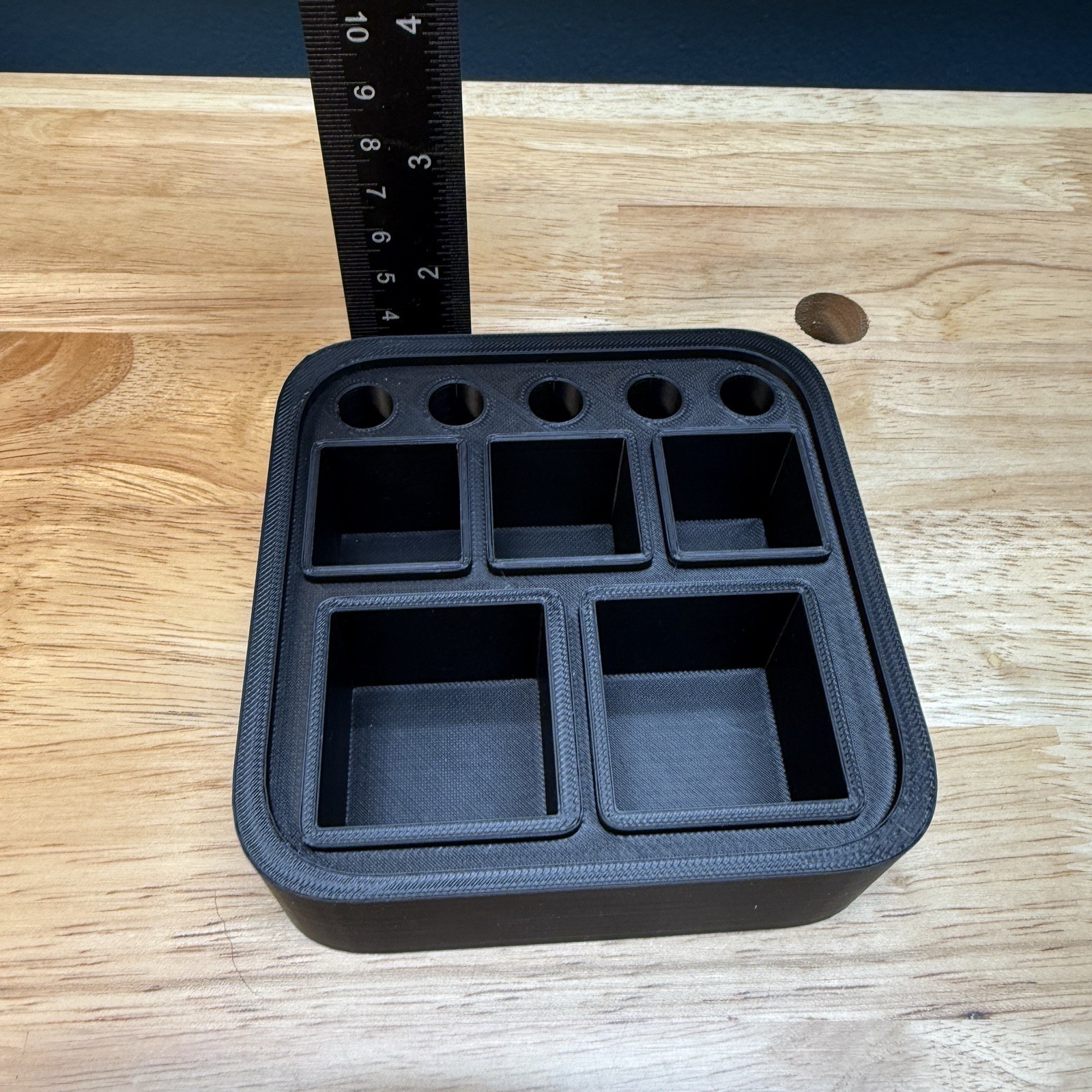 Modular Gunsmith Punch & Tool Organizer – Bench Block (5 Pocket + Punch Holder)