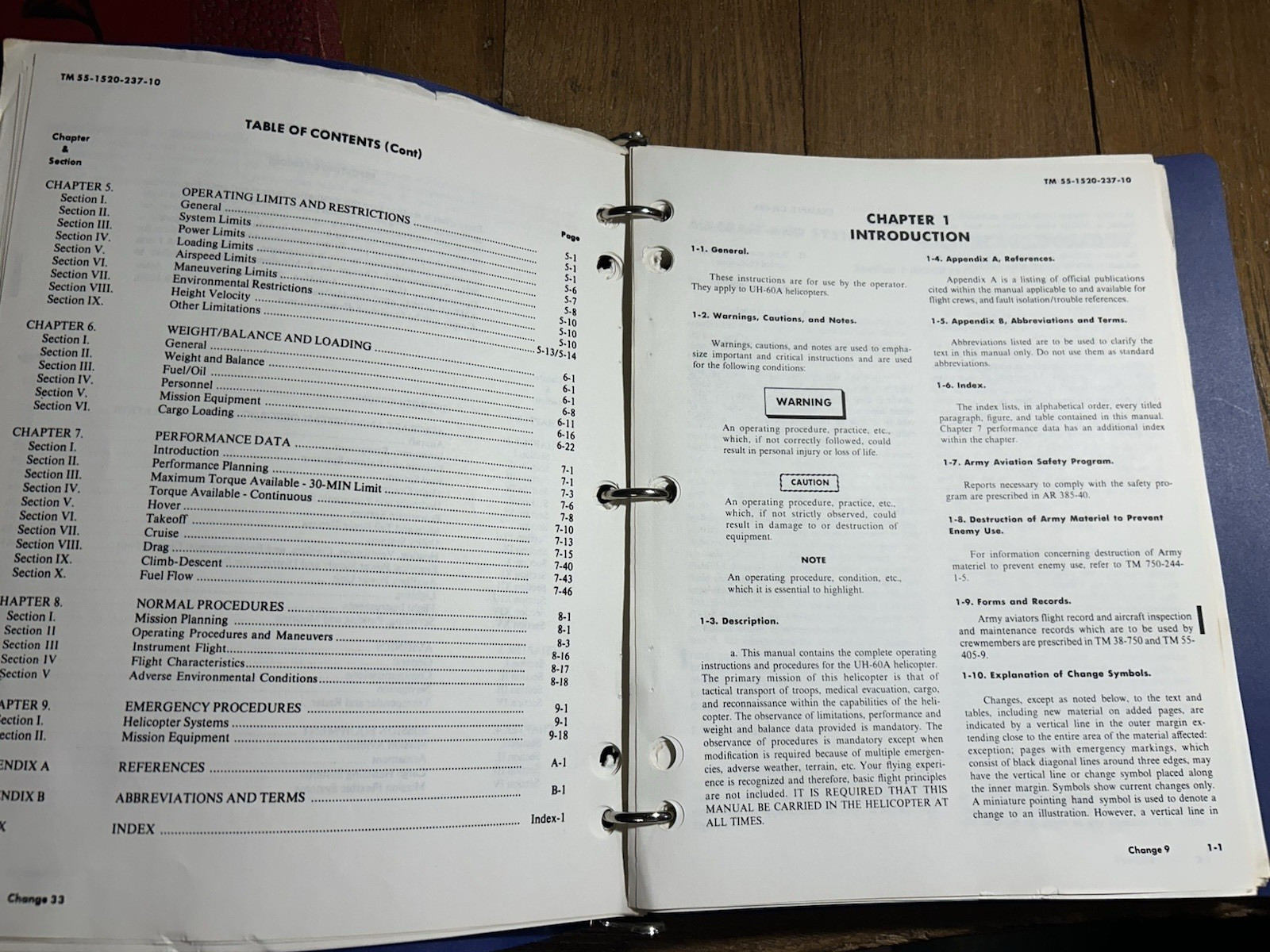 1979 Technical & Operator's Manual for UH-60A Helicopter