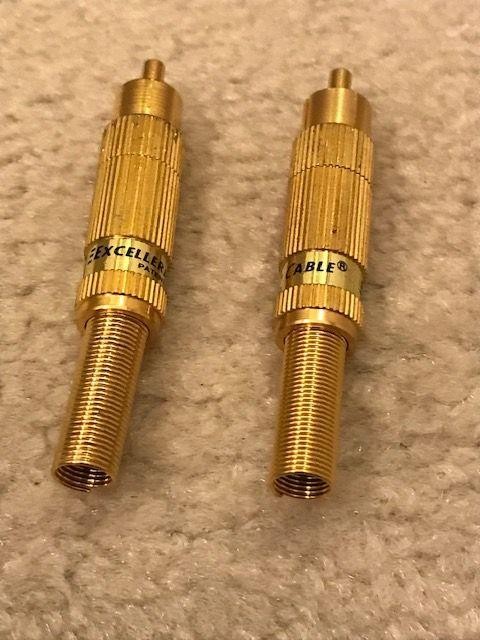 2 Excellerator Gold Cable Tips Parts NOS