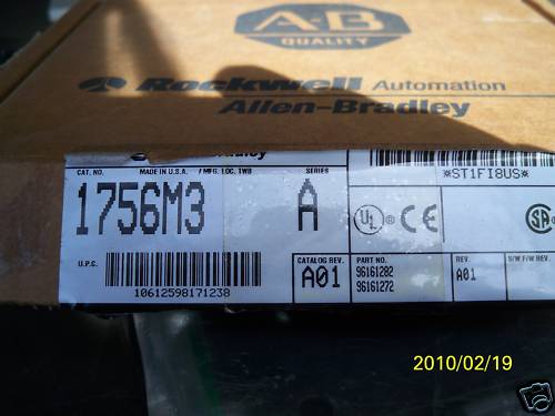 ALLEN BRADLEY MEMORY MODULE   PN:   1756-M3    NIFOB