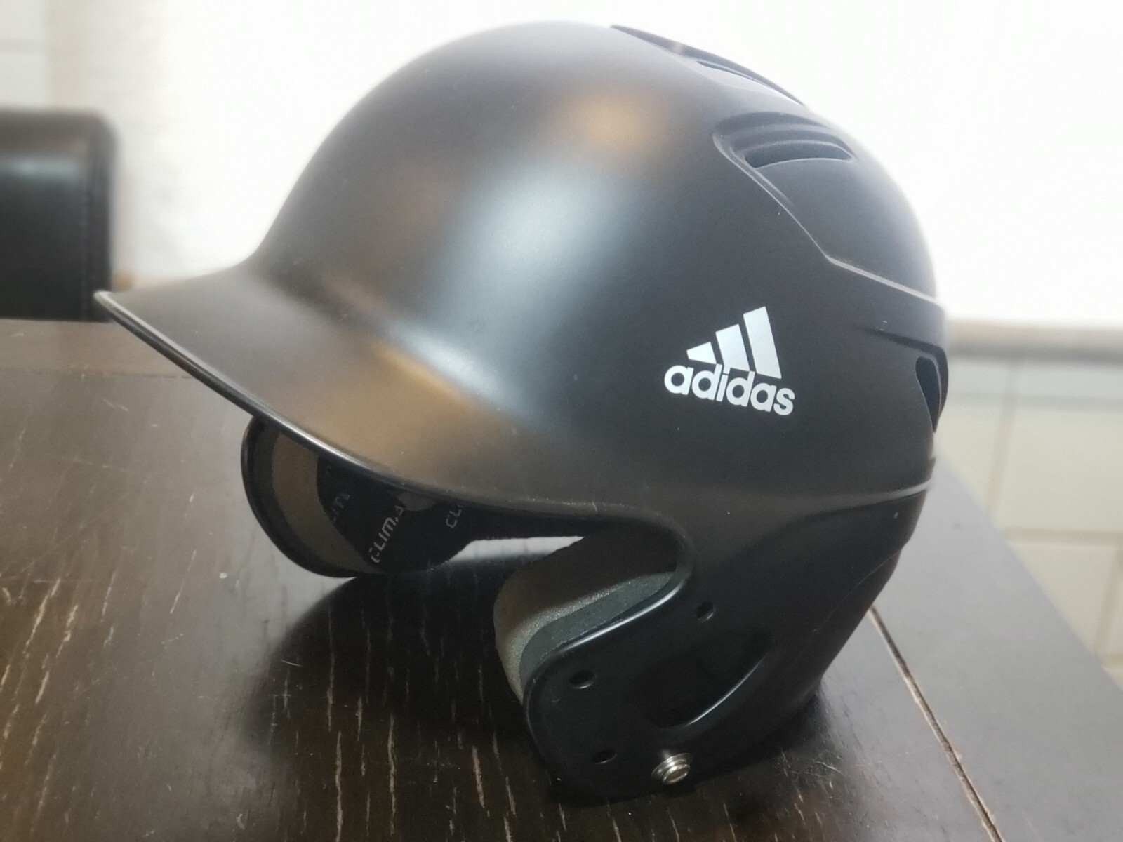 Adidas Captain Junior Batting Helmet, 6 1/2"-7 1/8”, BTE00219, GSH2A Black