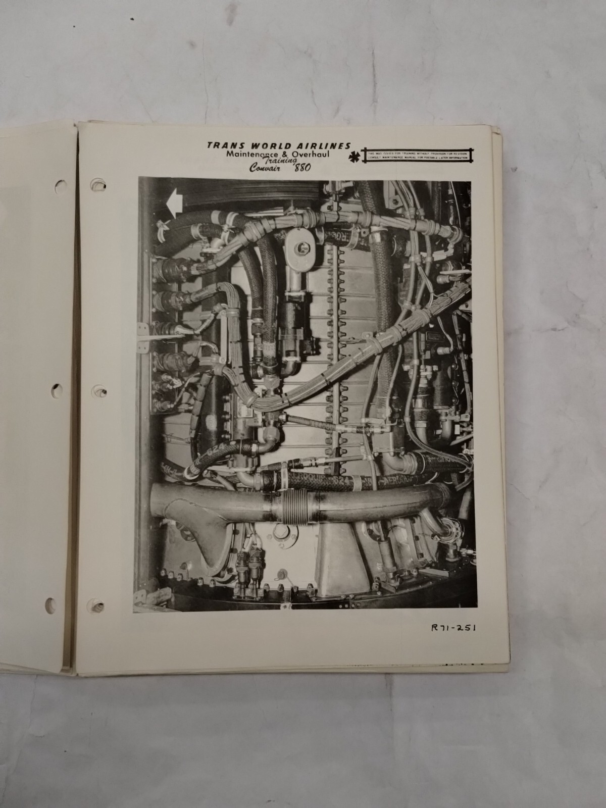 Trans World Airlines Convair 880 Maintenance Study Guide-Original