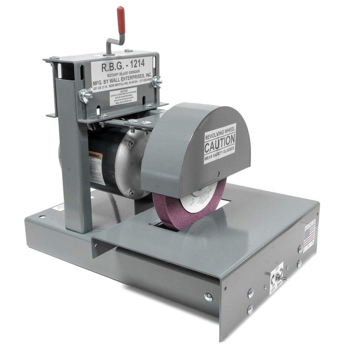 RBG1214 Wide Frame Rotary Blade Grinder 1/2HP 6.5" Sharpening Depth RBG-1214