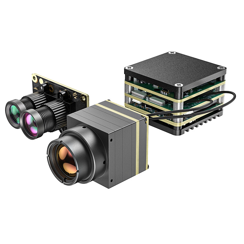 FPV AI DT Vision Cube Target Recognition Locking Tracking System Thermal image